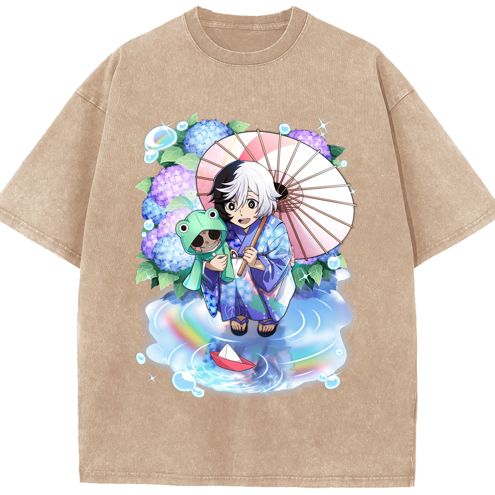 （画像用） 文豪ストレイドッグス Bungo Stray Dogs 綿100% ヴィンテージ風 半袖Tシャツ（フロントプリント）