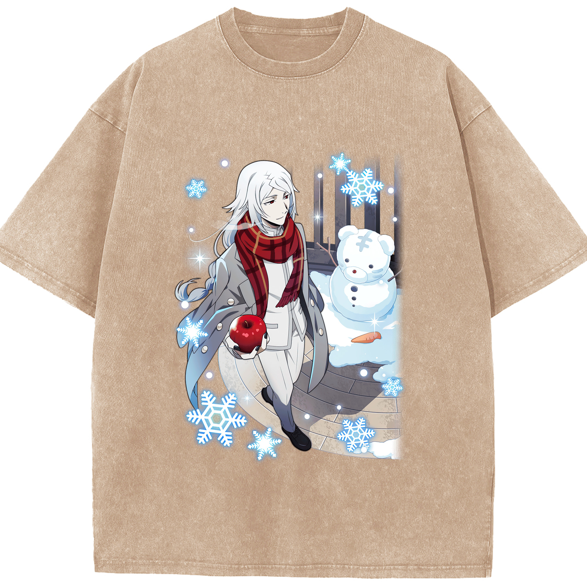 （画像用） 文豪ストレイドッグス Bungo Stray Dogs 綿100% ヴィンテージ風 半袖Tシャツ（フロントプリント）