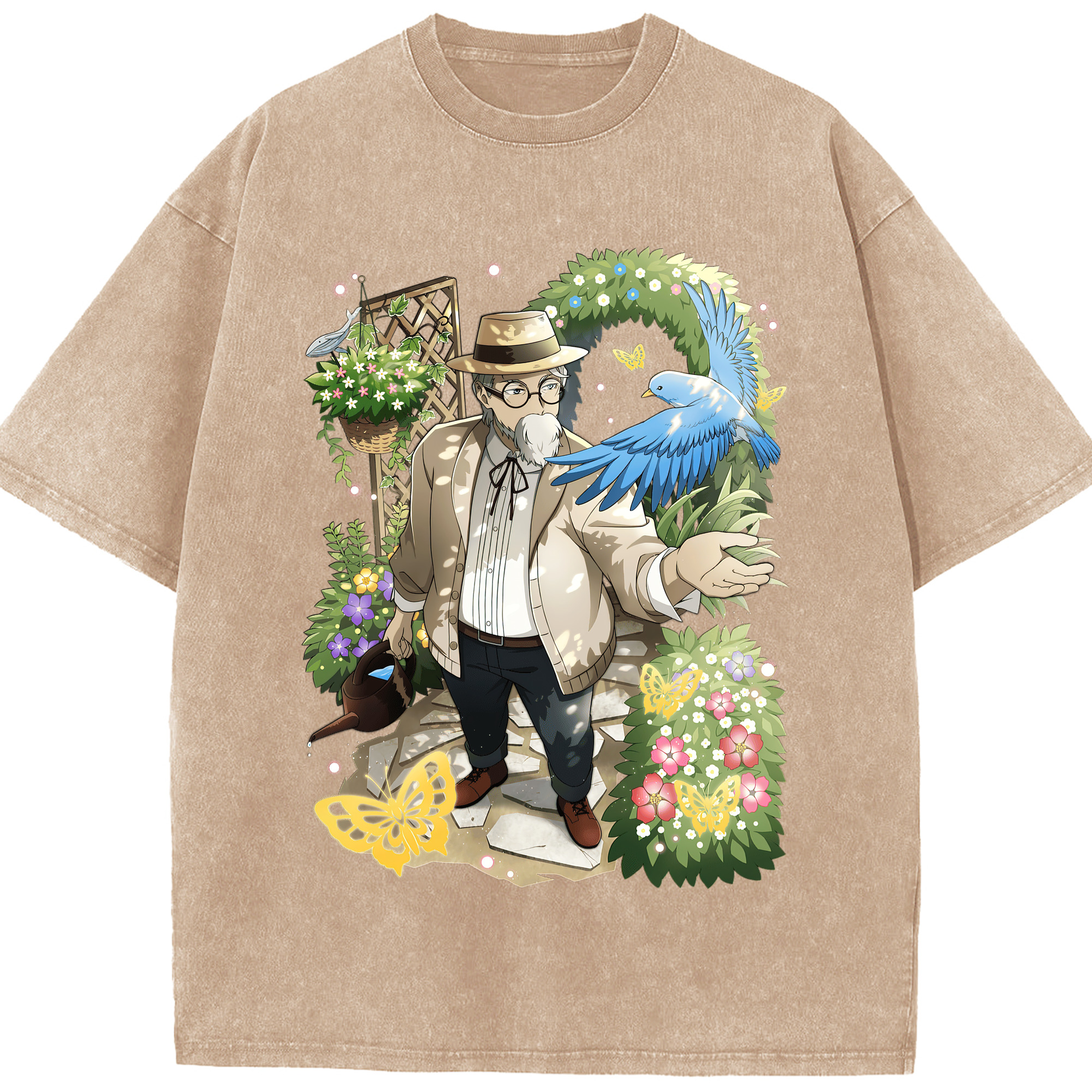 （画像用） 文豪ストレイドッグス Bungo Stray Dogs 綿100% ヴィンテージ風 半袖Tシャツ（フロントプリント）