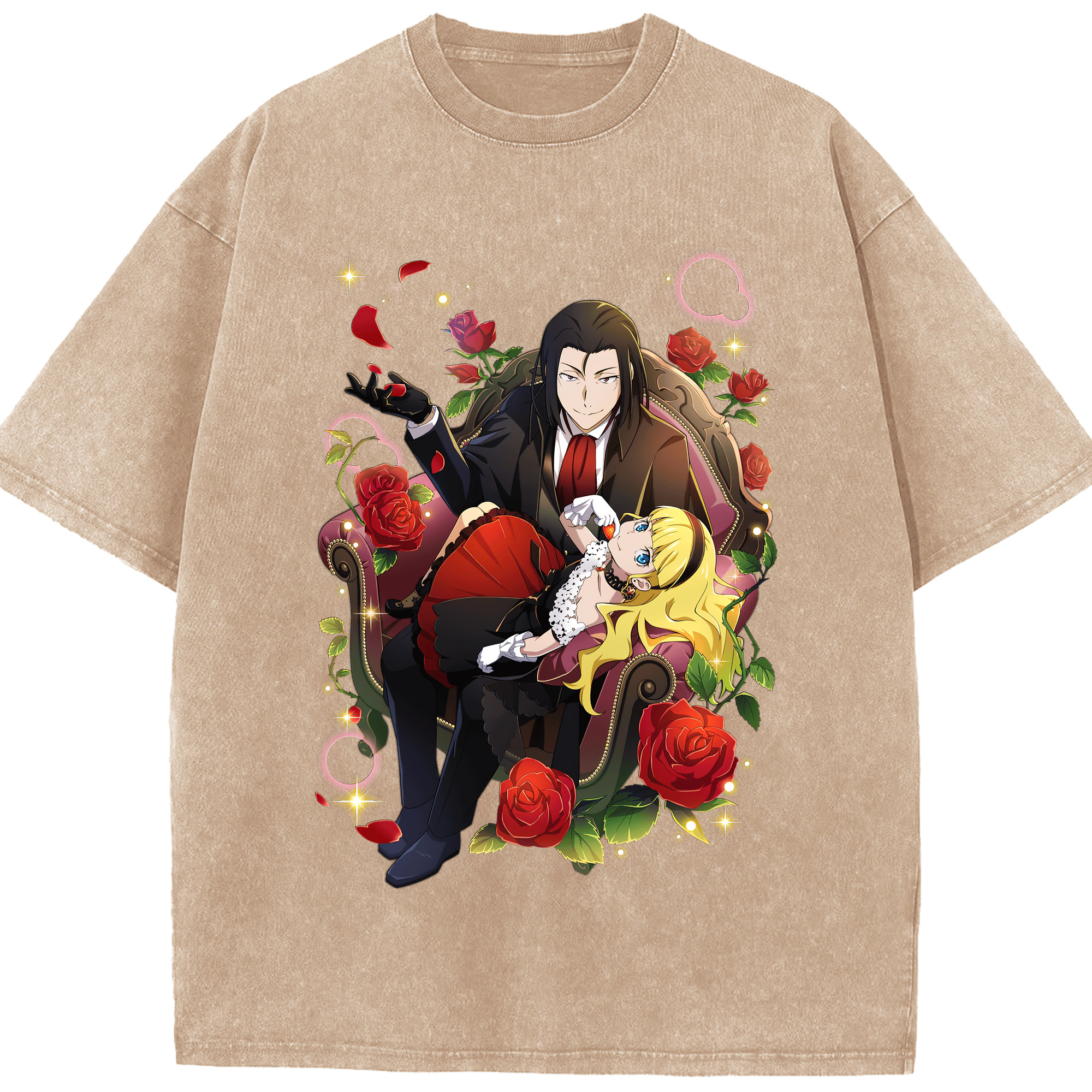 （画像用） 文豪ストレイドッグス Bungo Stray Dogs 綿100% ヴィンテージ風 半袖Tシャツ（フロントプリント）