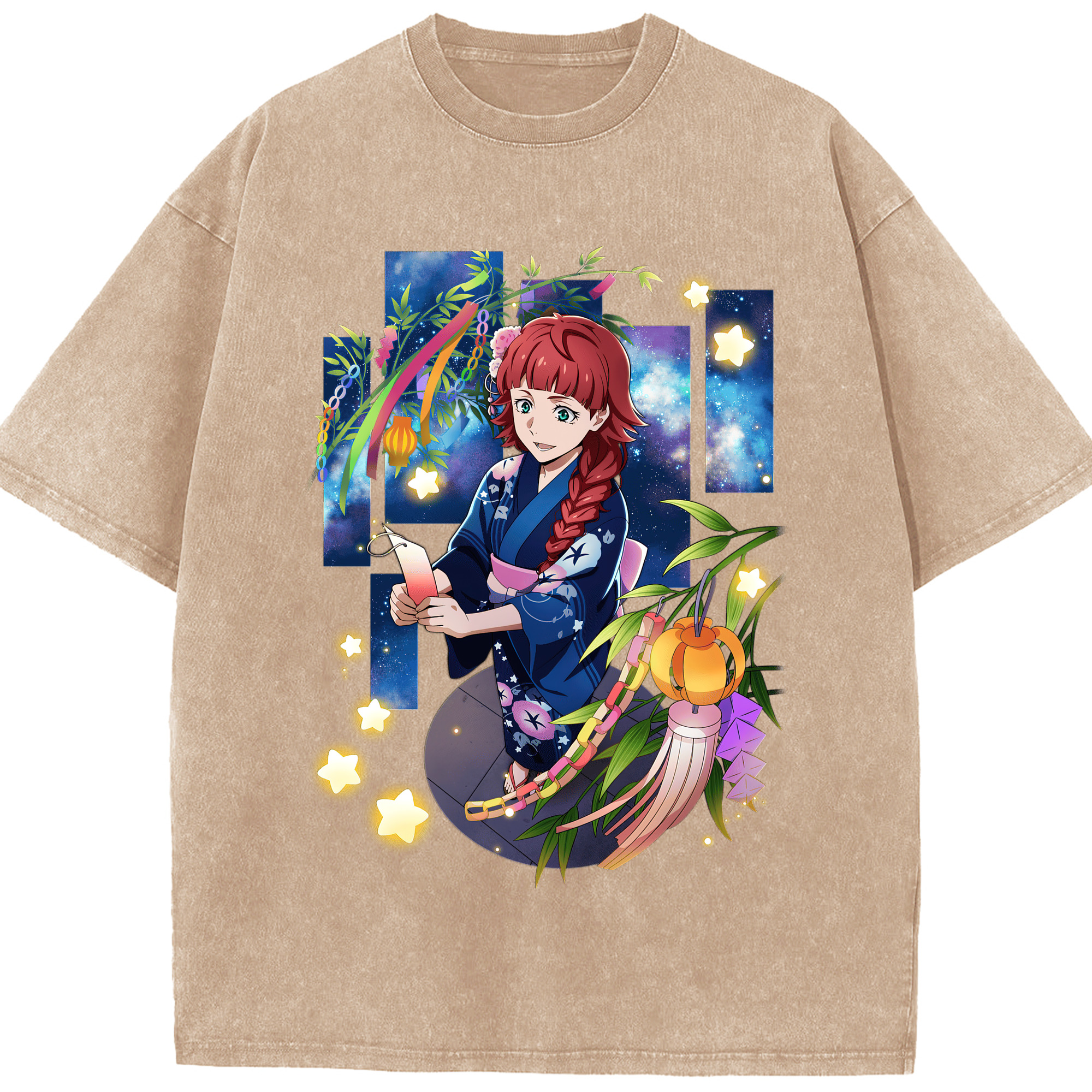 文豪ストレイドッグス Bungo Stray Dogs 綿100% ヴィンテージ風 半袖Tシャツ（フロントプリント）