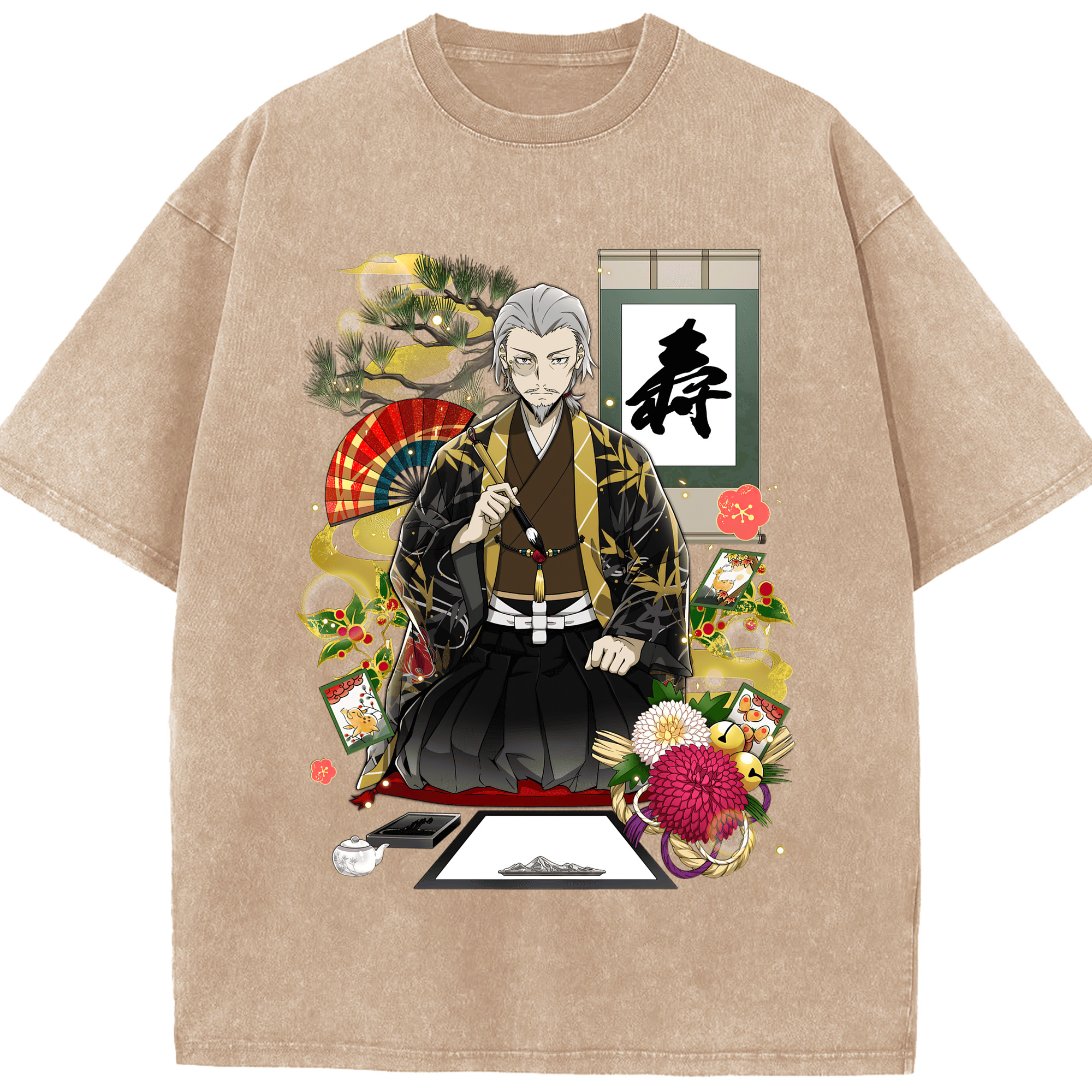 （画像用） 文豪ストレイドッグス Bungo Stray Dogs 綿100% ヴィンテージ風 半袖Tシャツ（フロントプリント）