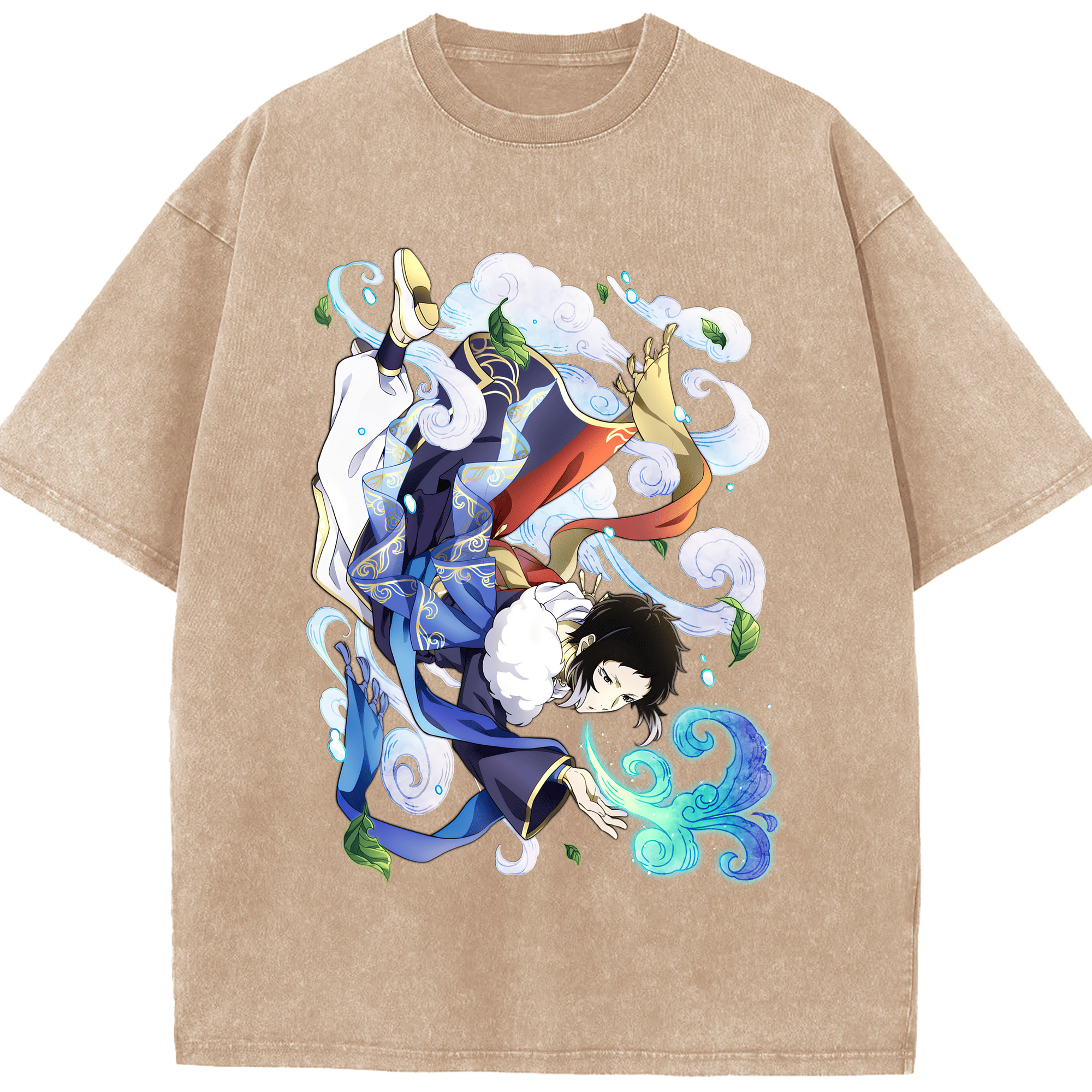 （画像用） 文豪ストレイドッグス Bungo Stray Dogs 綿100% ヴィンテージ風 半袖Tシャツ（フロントプリント）