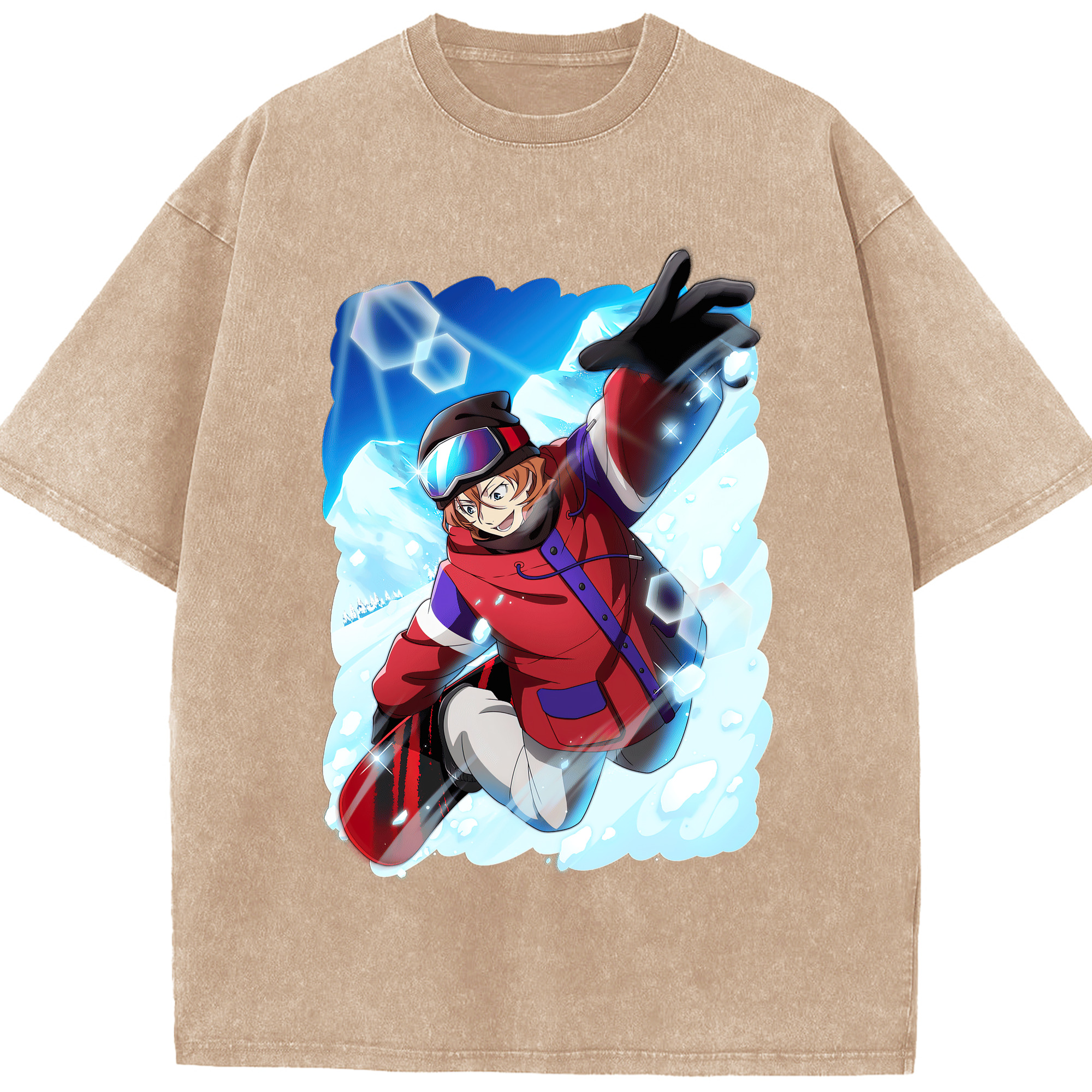 （画像用） 文豪ストレイドッグス Bungo Stray Dogs 綿100% ヴィンテージ風 半袖Tシャツ（フロントプリント）