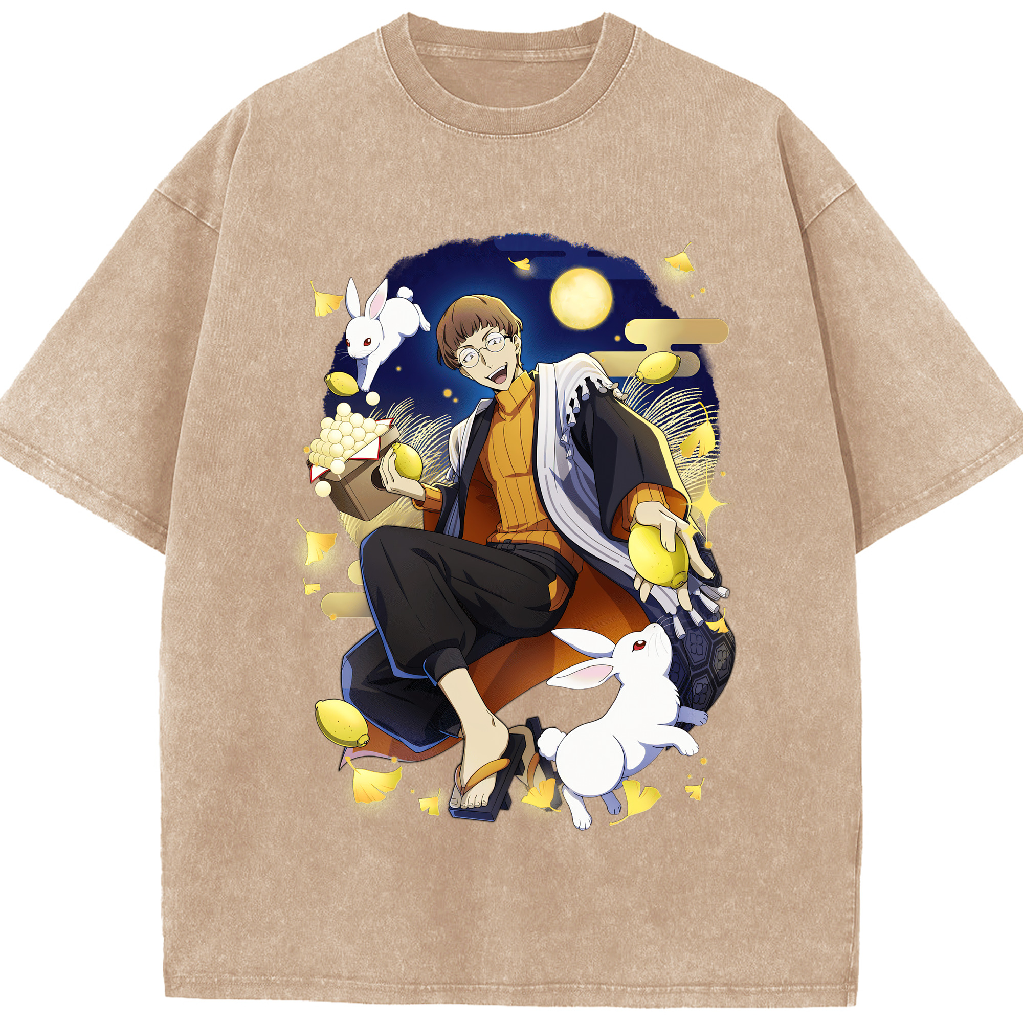 （画像用） 文豪ストレイドッグス Bungo Stray Dogs 綿100% ヴィンテージ風 半袖Tシャツ（フロントプリント）