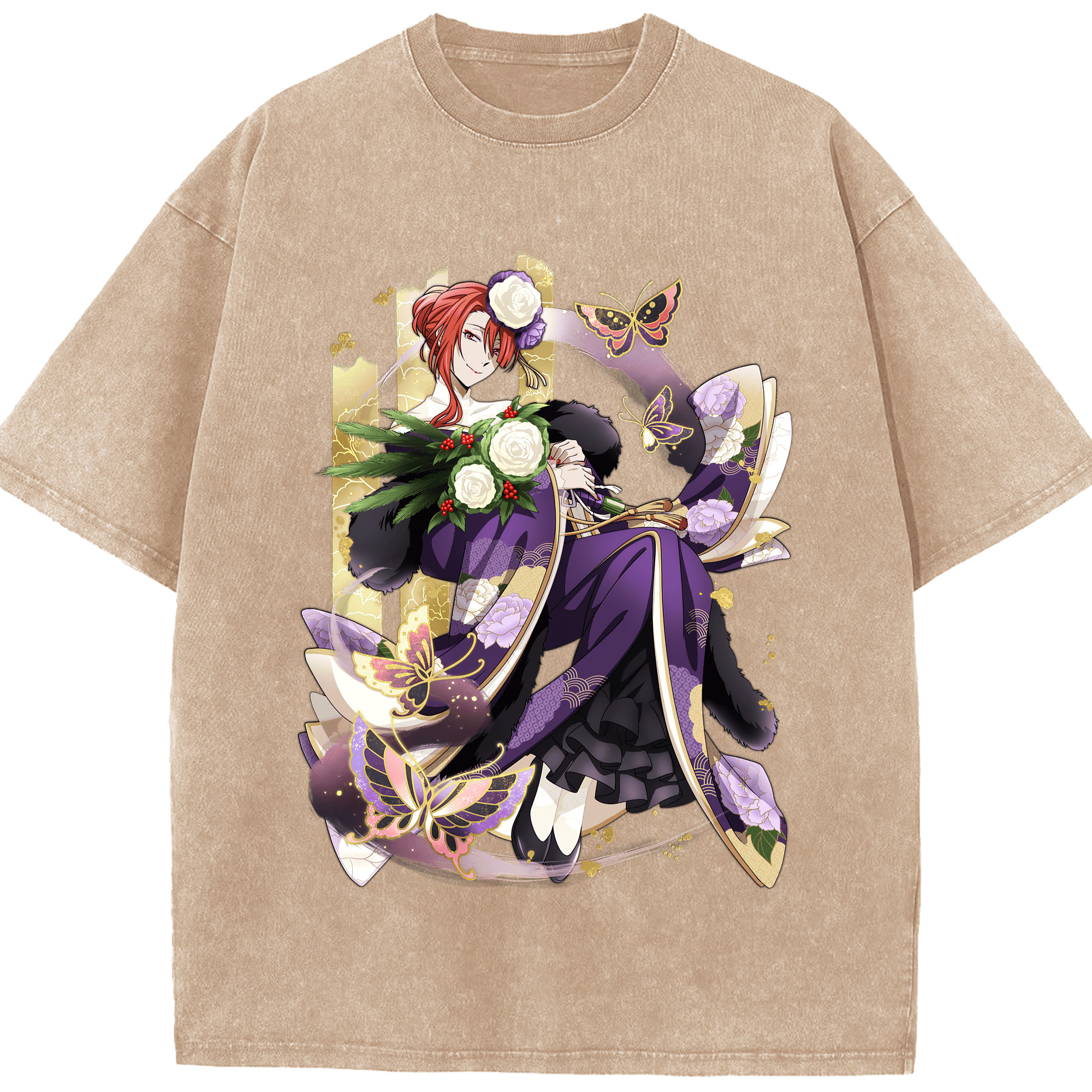 （画像用） 文豪ストレイドッグス Bungo Stray Dogs 綿100% ヴィンテージ風 半袖Tシャツ（フロントプリント）