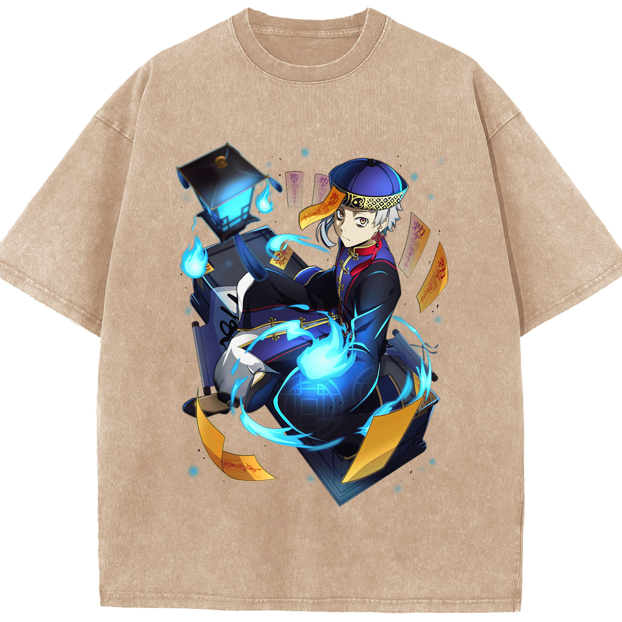（画像用） 文豪ストレイドッグス Bungo Stray Dogs 綿100% ヴィンテージ風 半袖Tシャツ（フロントプリント）