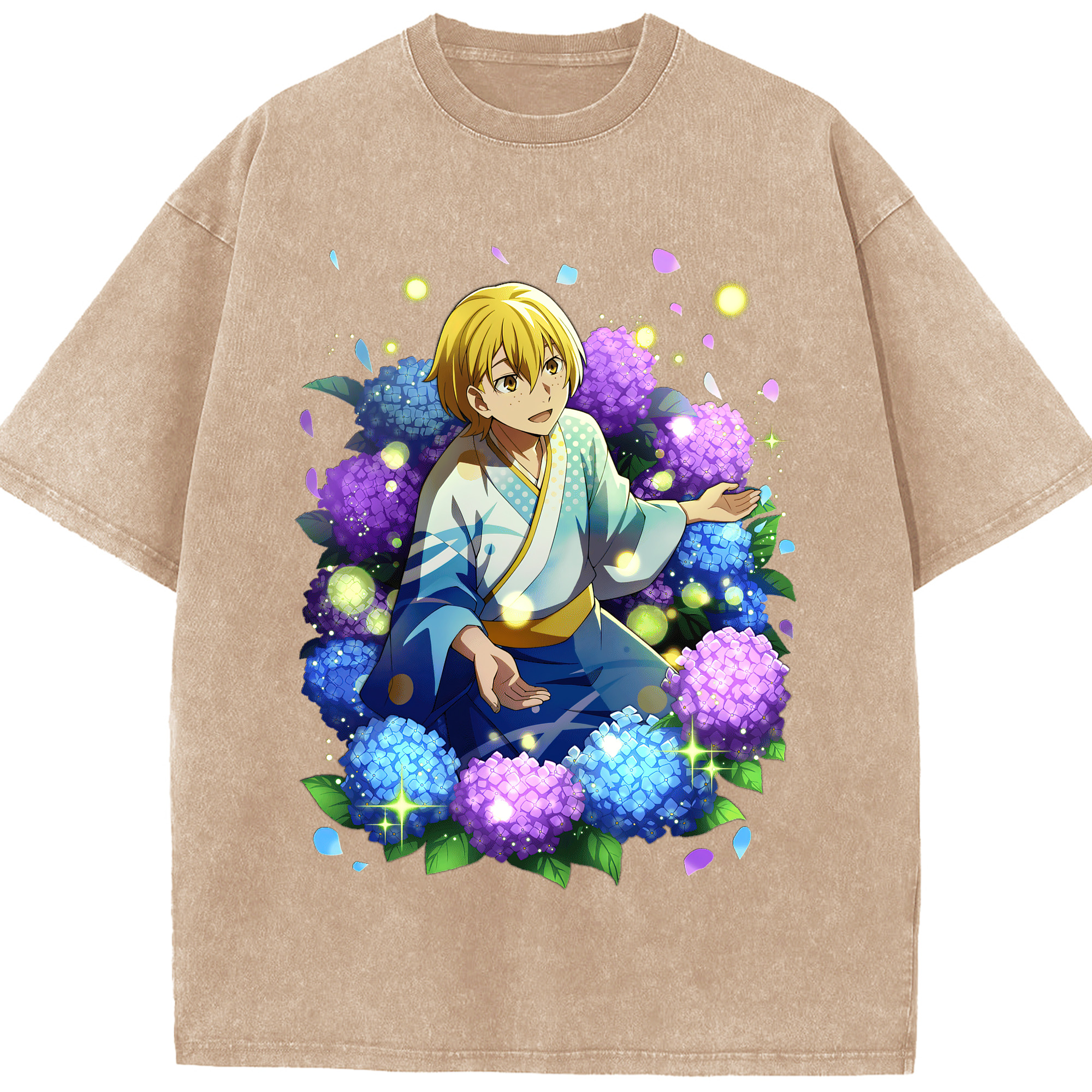 （画像用） 文豪ストレイドッグス Bungo Stray Dogs 綿100% ヴィンテージ風 半袖Tシャツ（フロントプリント）