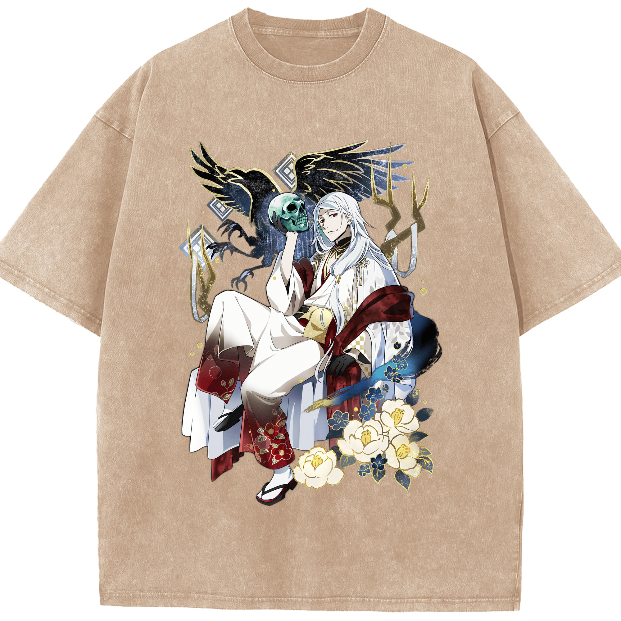 （画像用） 文豪ストレイドッグス Bungo Stray Dogs 綿100% ヴィンテージ風 半袖Tシャツ（フロントプリント）