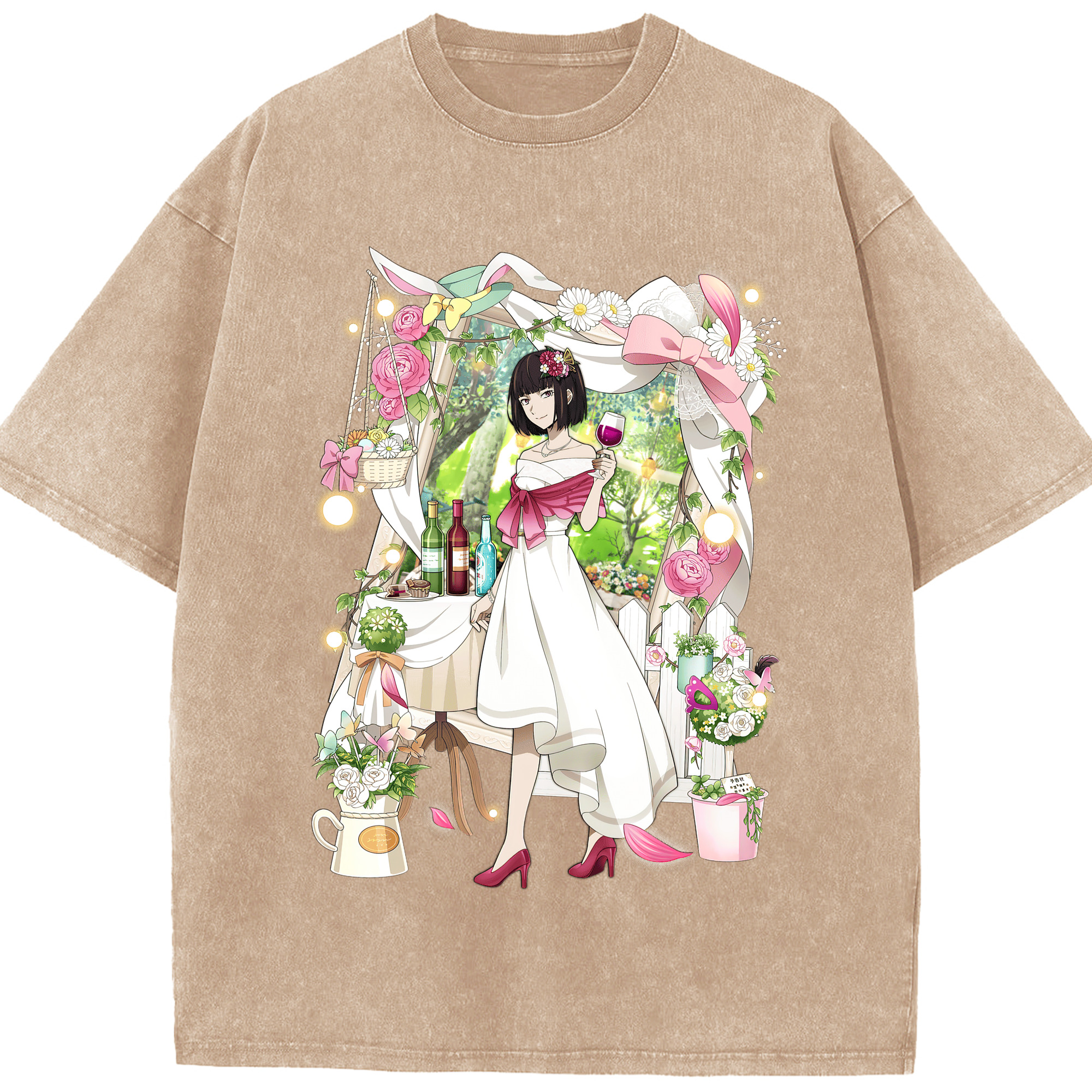 （画像用） 文豪ストレイドッグス Bungo Stray Dogs 綿100% ヴィンテージ風 半袖Tシャツ（フロントプリント）