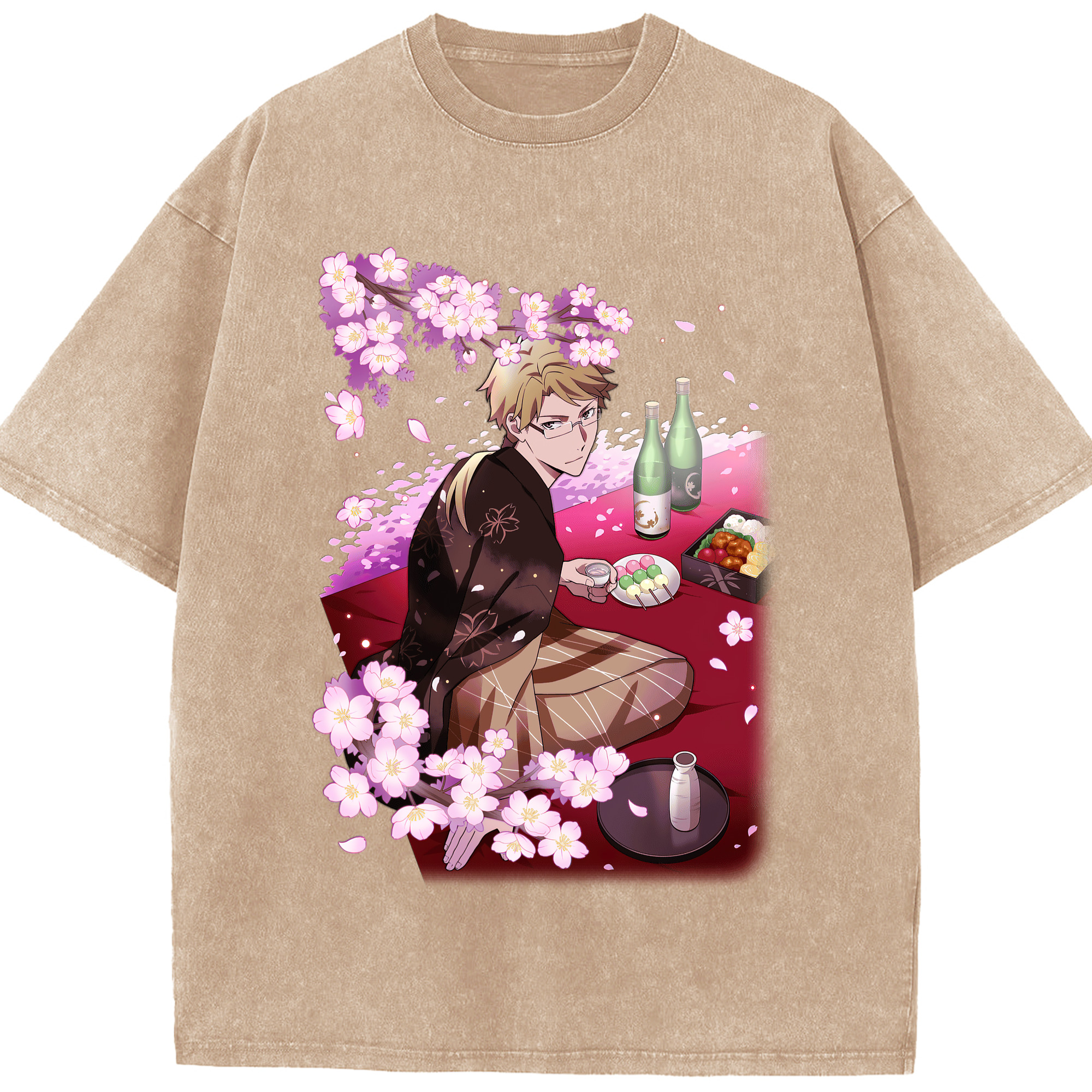 （画像用） 文豪ストレイドッグス Bungo Stray Dogs 綿100% ヴィンテージ風 半袖Tシャツ（フロントプリント）