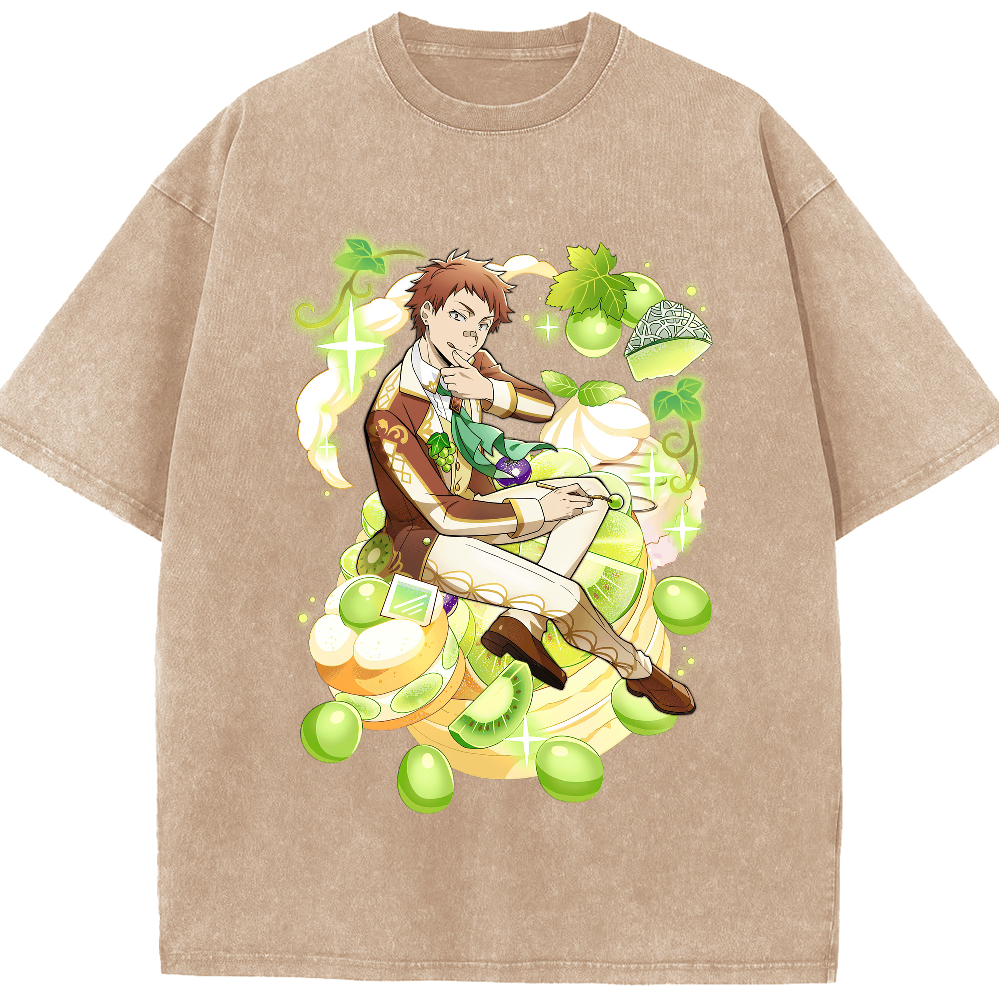（画像用） 文豪ストレイドッグス Bungo Stray Dogs 綿100% ヴィンテージ風 半袖Tシャツ（フロントプリント）