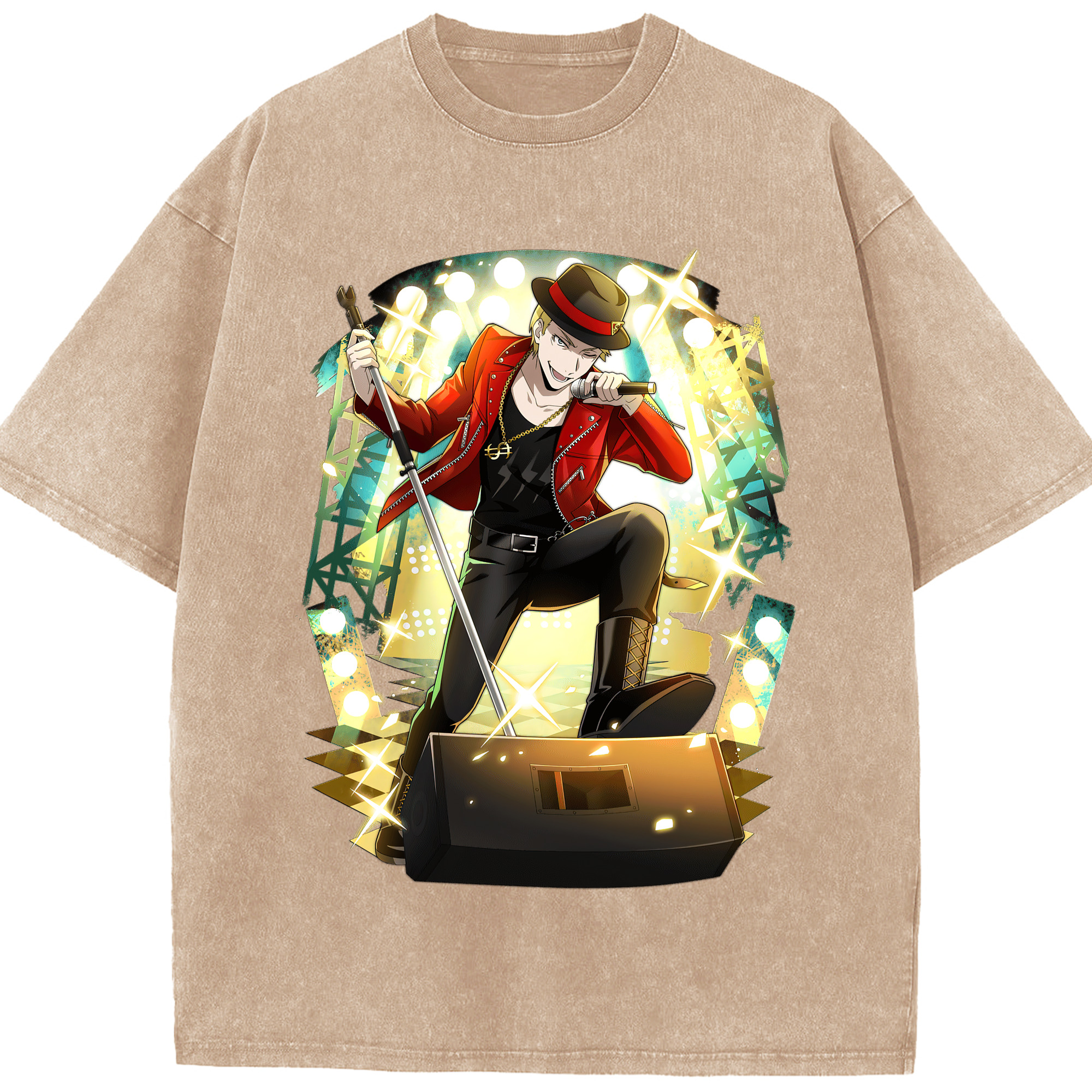 （画像用） 文豪ストレイドッグス Bungo Stray Dogs 綿100% ヴィンテージ風 半袖Tシャツ（フロントプリント）