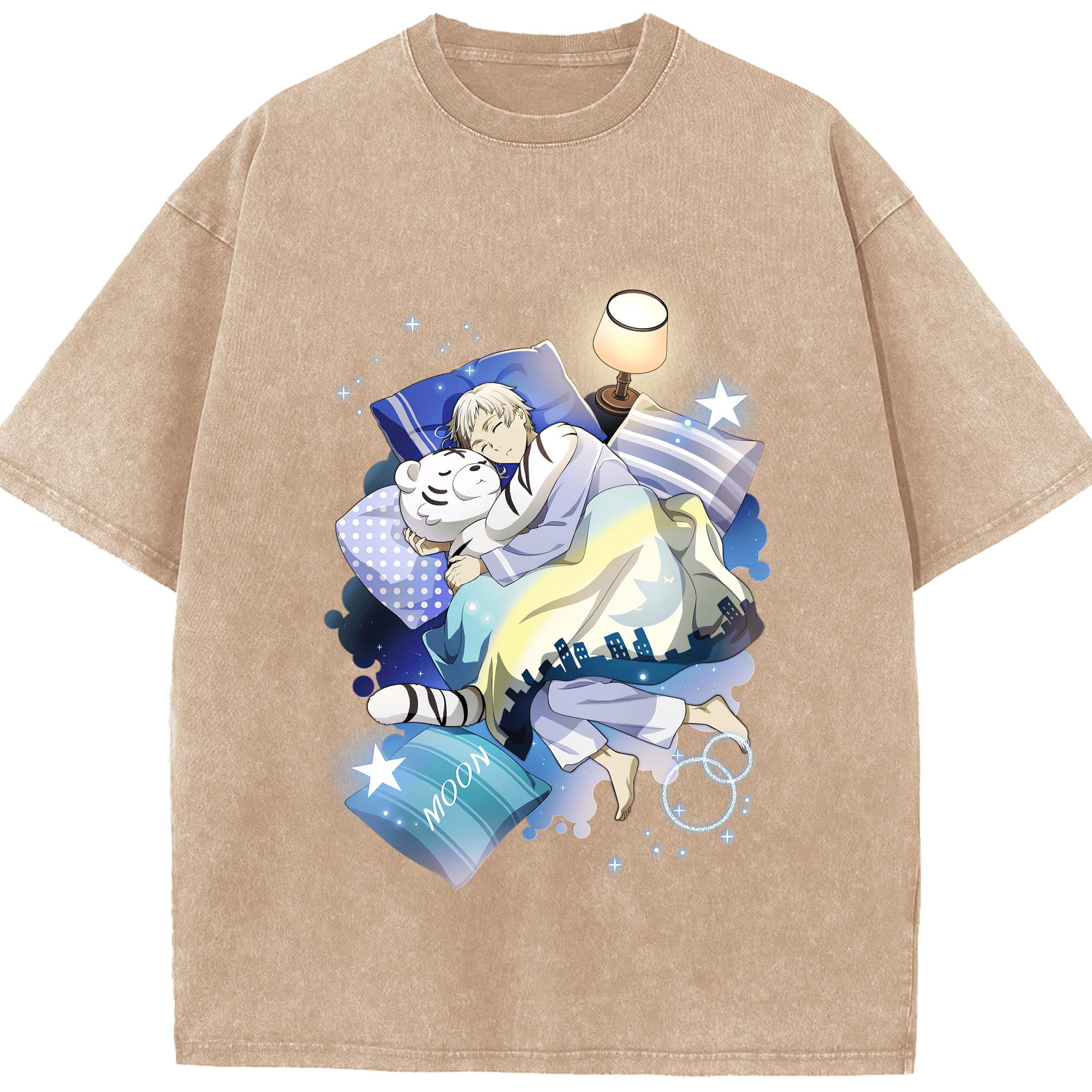 （画像用） 文豪ストレイドッグス Bungo Stray Dogs 綿100% ヴィンテージ風 半袖Tシャツ（フロントプリント）