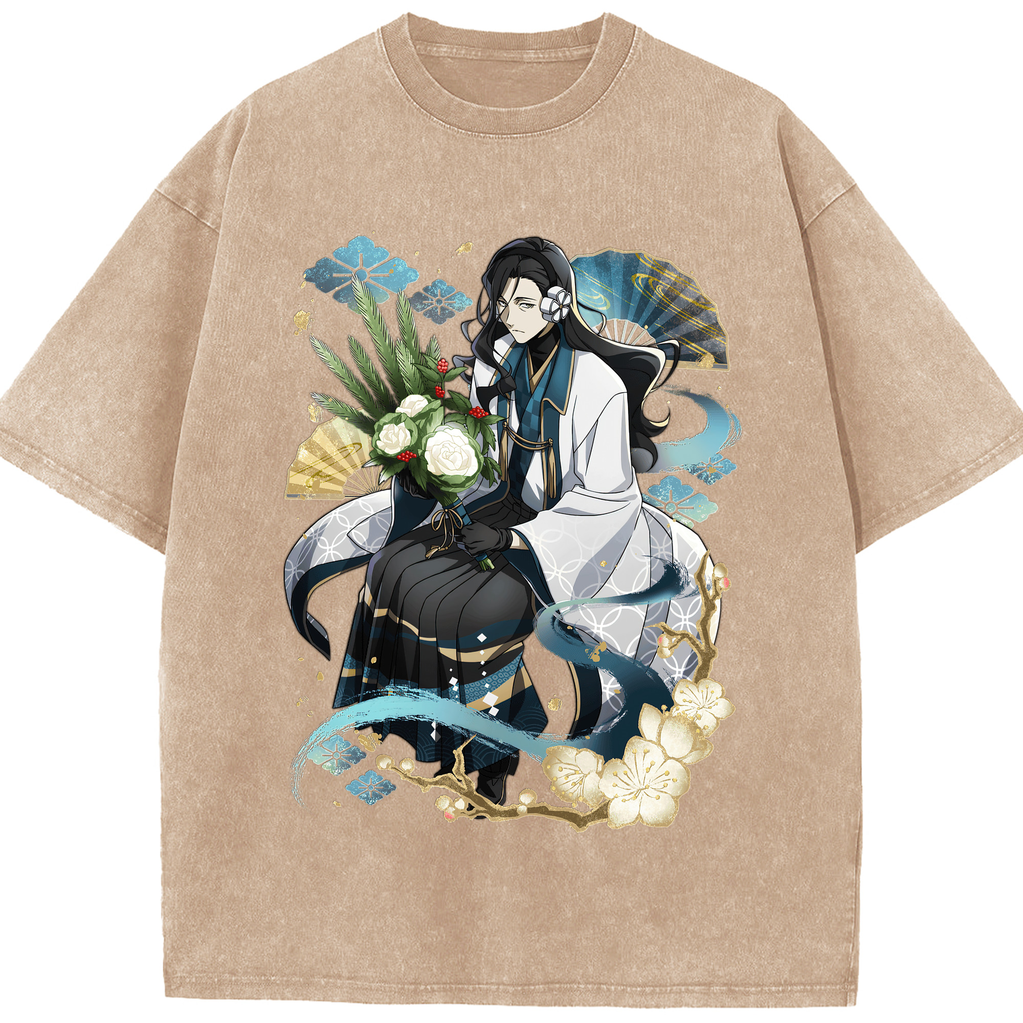 （画像用） 文豪ストレイドッグス Bungo Stray Dogs 綿100% ヴィンテージ風 半袖Tシャツ（フロントプリント）