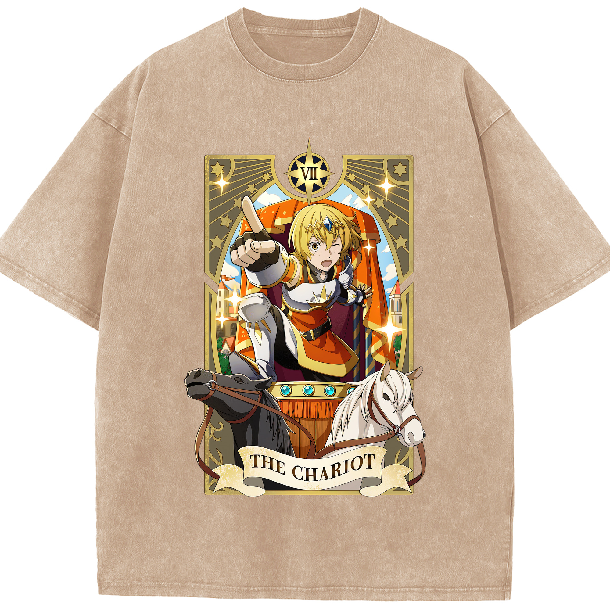 （画像用） 文豪ストレイドッグス Bungo Stray Dogs 綿100% ヴィンテージ風 半袖Tシャツ（フロントプリント）