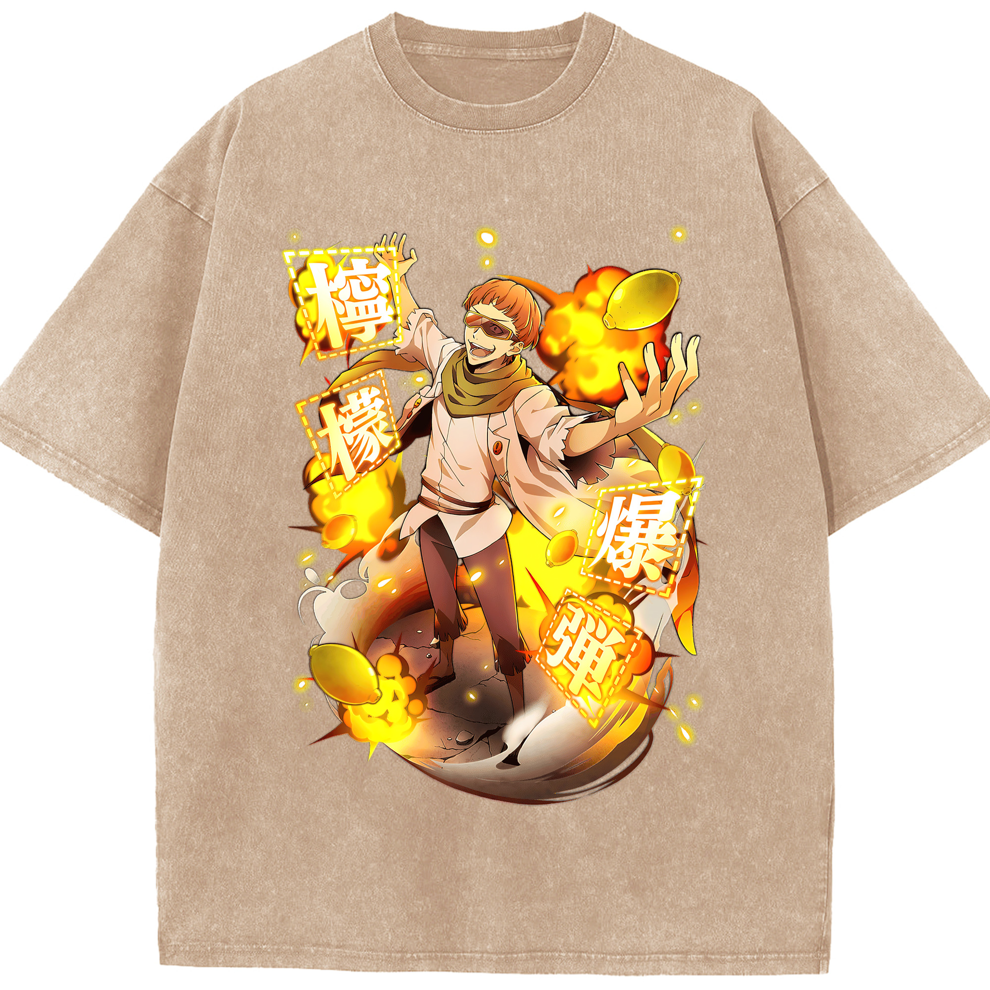 （画像用） 文豪ストレイドッグス Bungo Stray Dogs 綿100% ヴィンテージ風 半袖Tシャツ（フロントプリント）