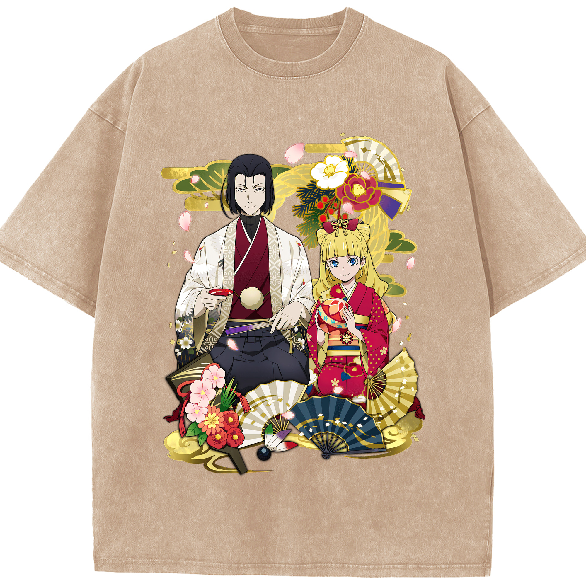 （画像用） 文豪ストレイドッグス Bungo Stray Dogs 綿100% ヴィンテージ風 半袖Tシャツ（フロントプリント）