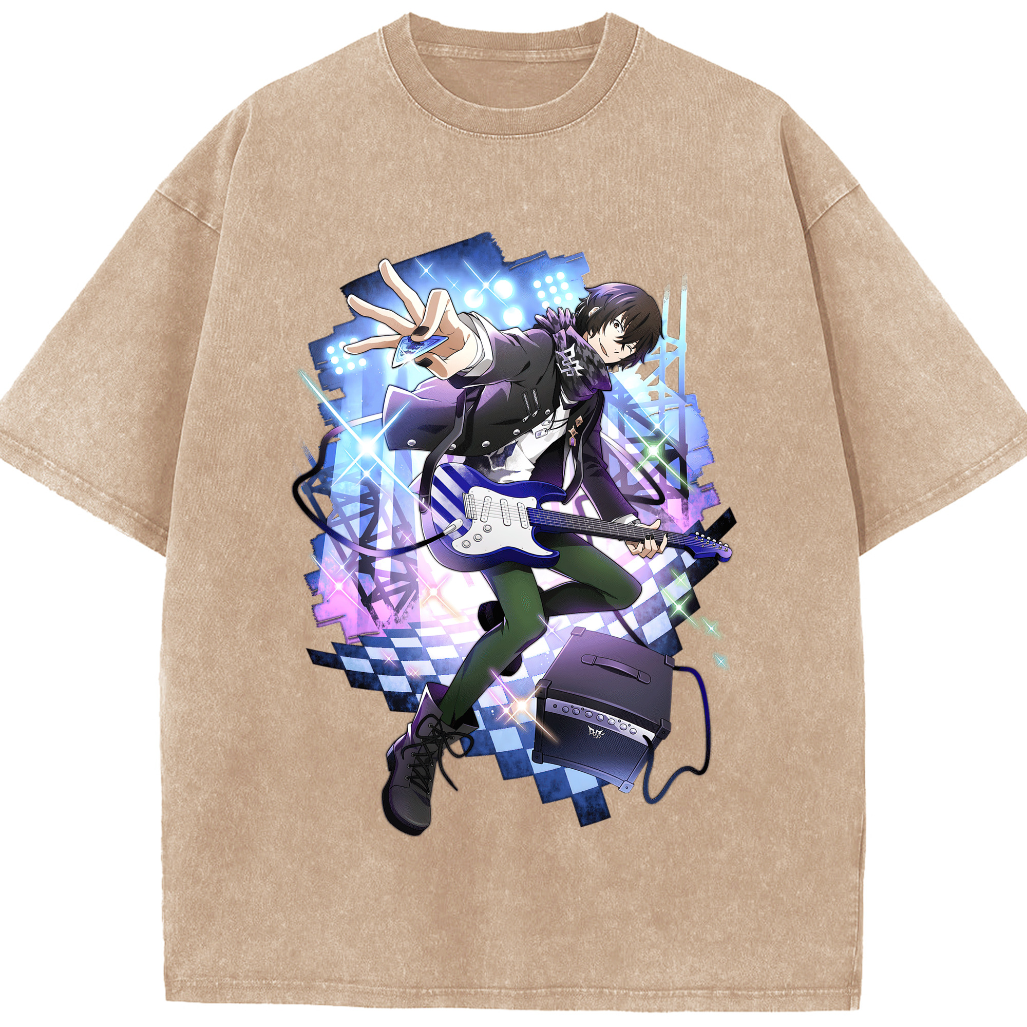 （画像用） 文豪ストレイドッグス Bungo Stray Dogs 綿100% ヴィンテージ風 半袖Tシャツ（フロントプリント）