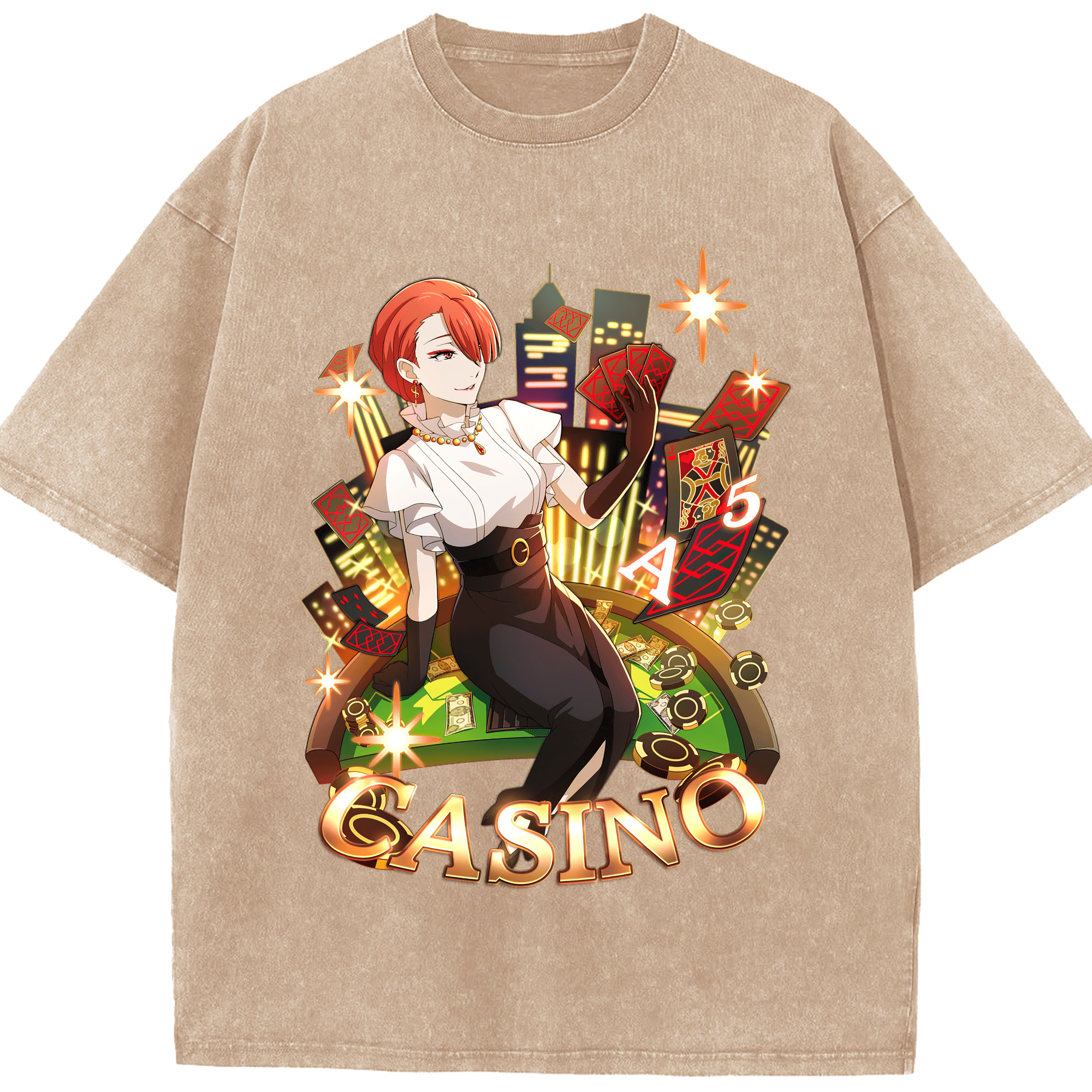 （画像用） 文豪ストレイドッグス Bungo Stray Dogs 綿100% ヴィンテージ風 半袖Tシャツ（フロントプリント）
