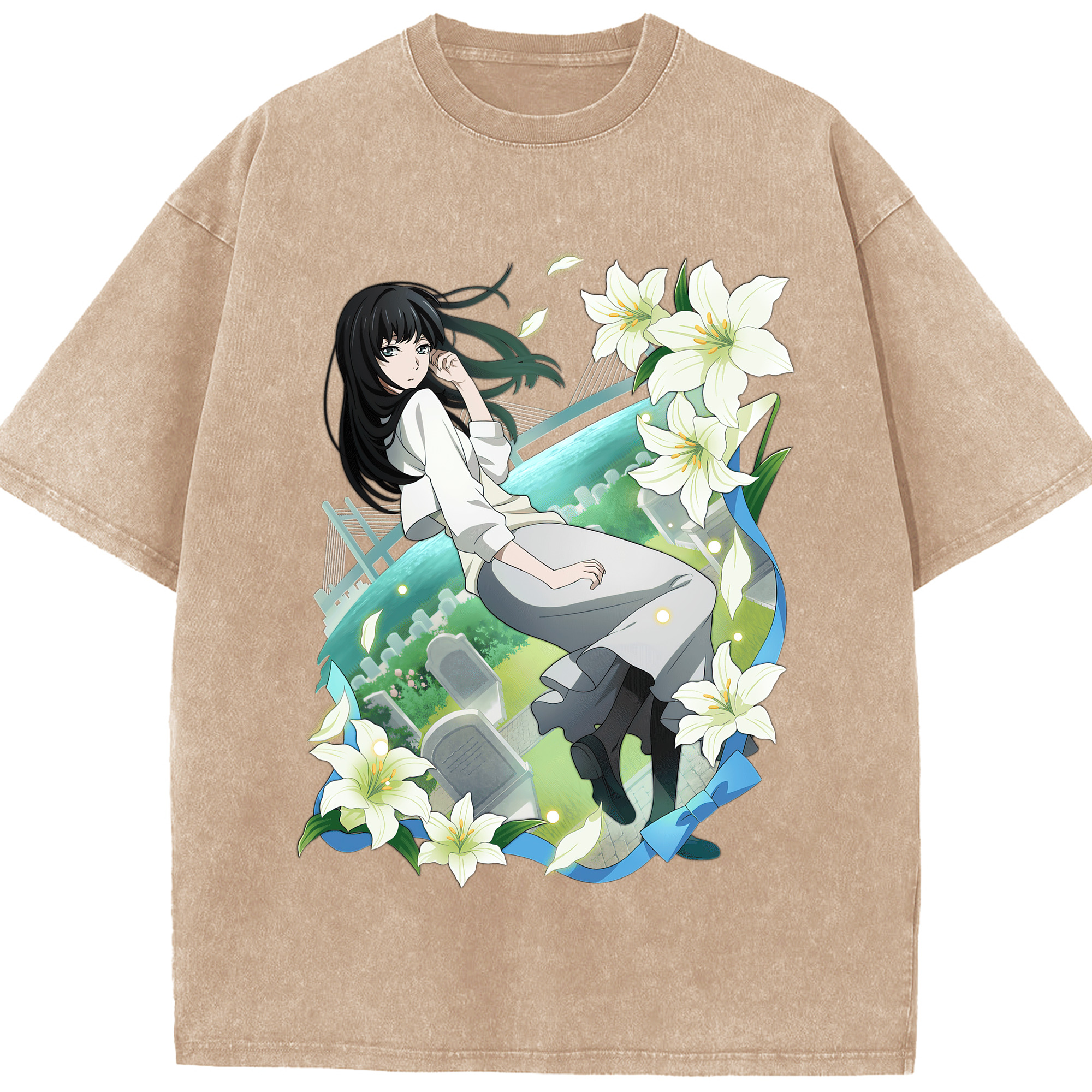 （画像用） 文豪ストレイドッグス Bungo Stray Dogs 綿100% ヴィンテージ風 半袖Tシャツ（フロントプリント）