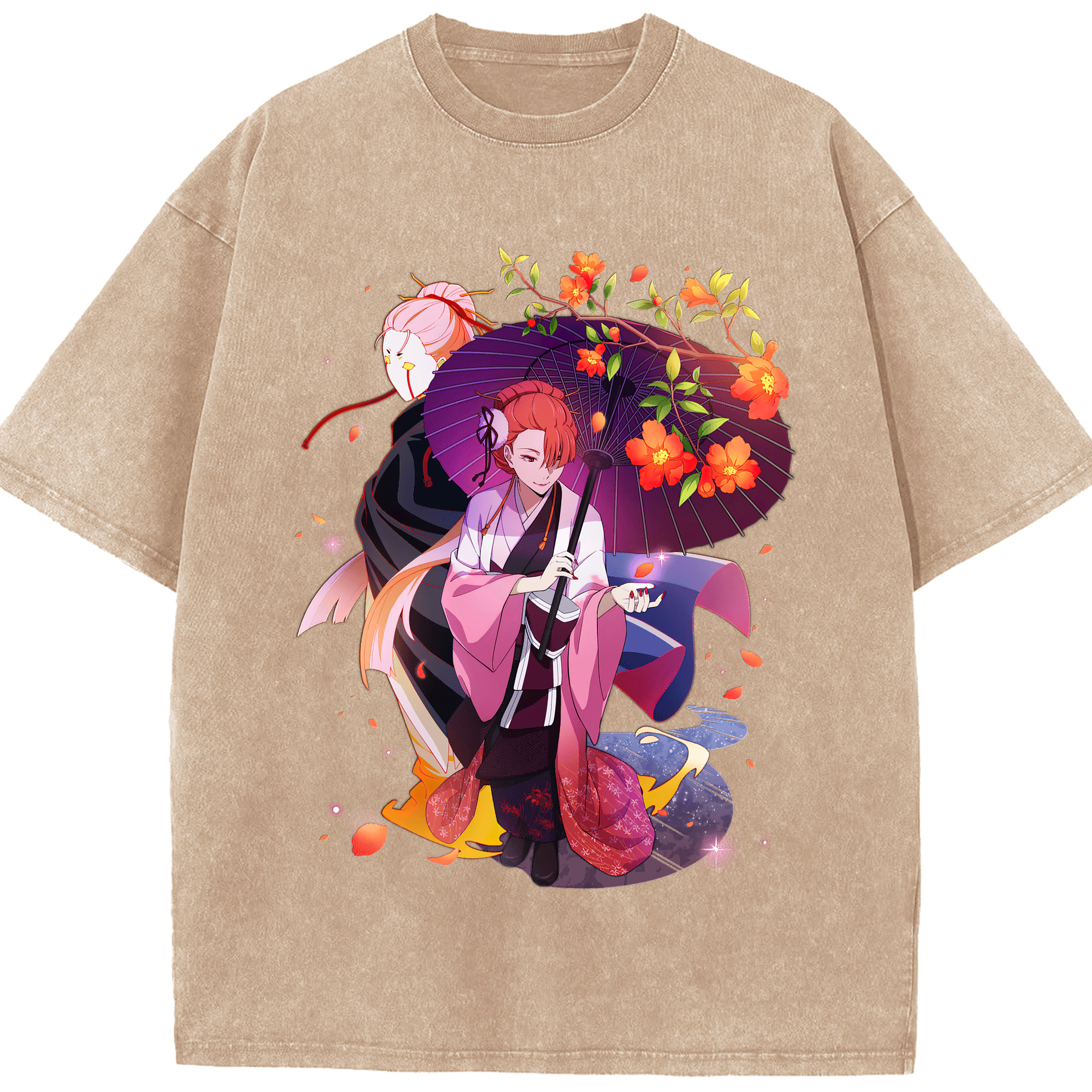 （画像用） 文豪ストレイドッグス Bungo Stray Dogs 綿100% ヴィンテージ風 半袖Tシャツ（フロントプリント）