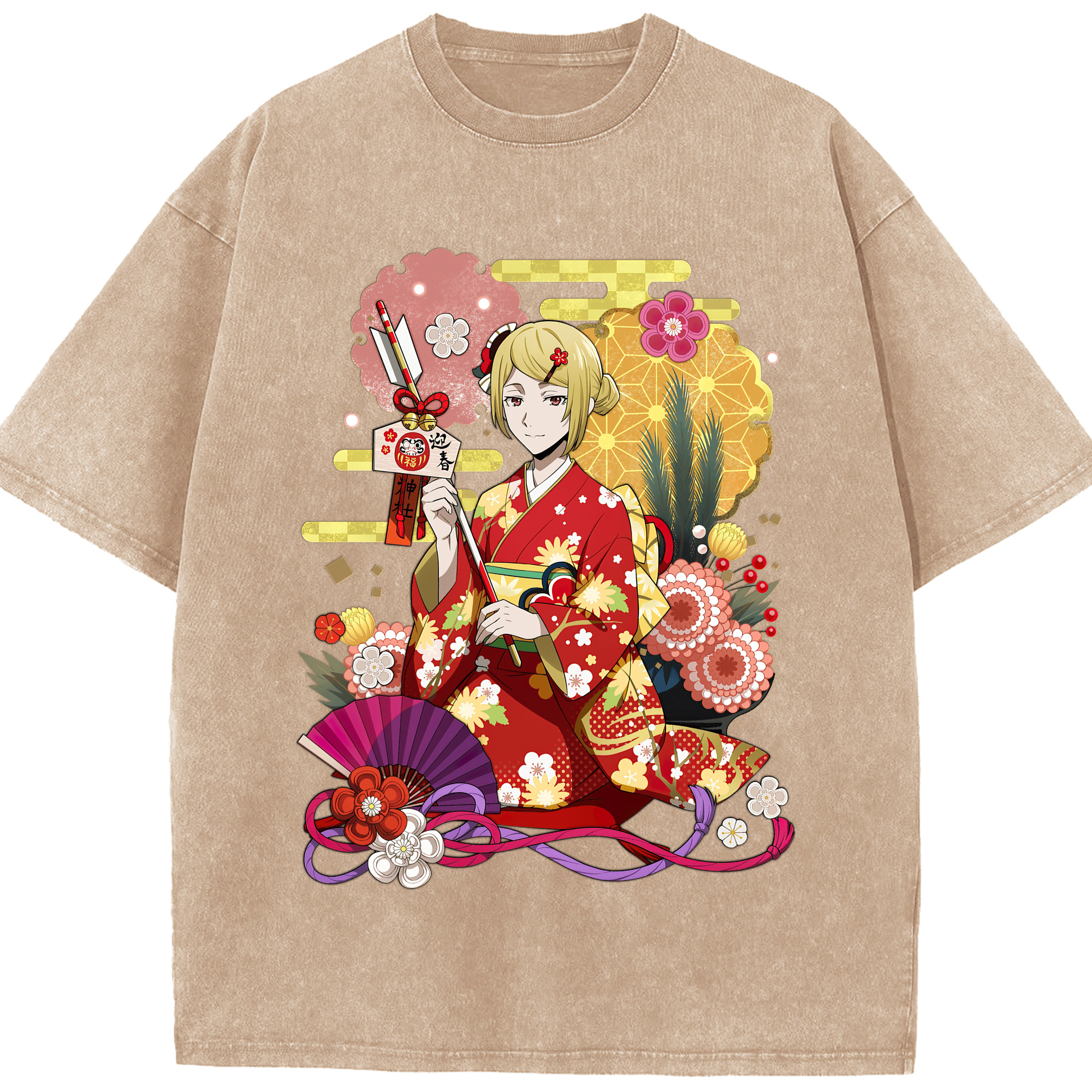 （画像用） 文豪ストレイドッグス Bungo Stray Dogs 綿100% ヴィンテージ風 半袖Tシャツ（フロントプリント）