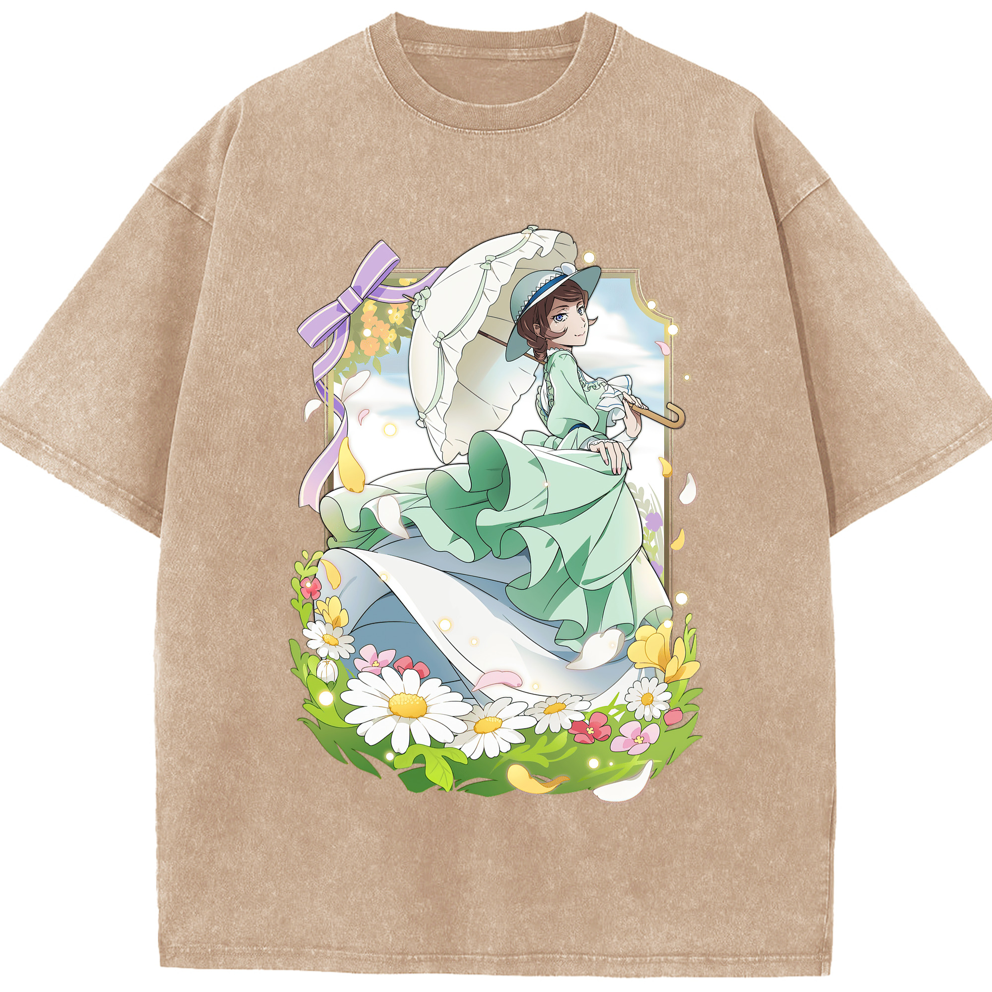 （画像用） 文豪ストレイドッグス Bungo Stray Dogs 綿100% ヴィンテージ風 半袖Tシャツ（フロントプリント）