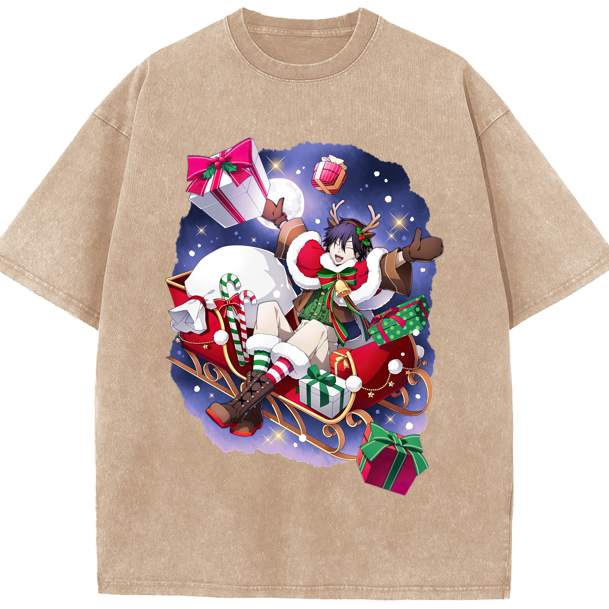 （画像用） 文豪ストレイドッグス Bungo Stray Dogs 綿100% ヴィンテージ風 半袖Tシャツ（フロントプリント）