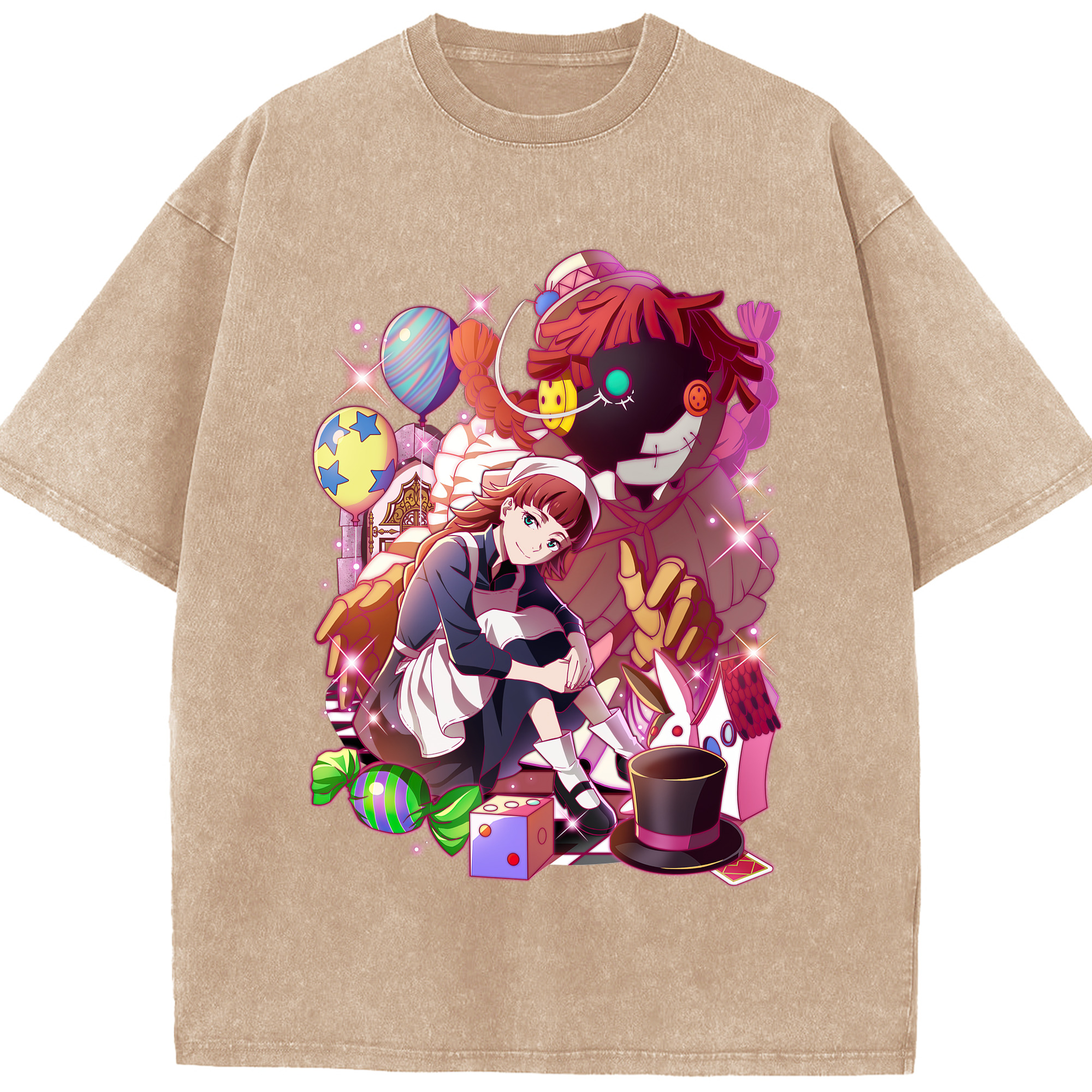 （画像用） 文豪ストレイドッグス Bungo Stray Dogs 綿100% ヴィンテージ風 半袖Tシャツ（フロントプリント）