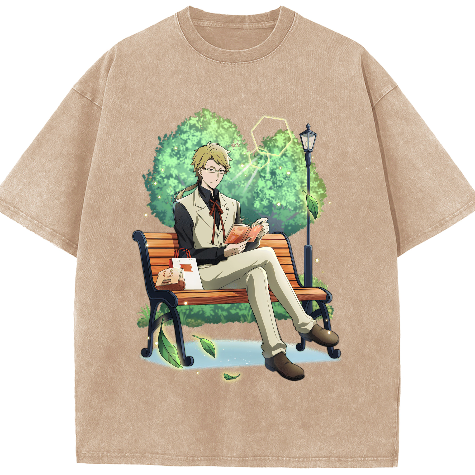 （画像用） 文豪ストレイドッグス Bungo Stray Dogs 綿100% ヴィンテージ風 半袖Tシャツ（フロントプリント）