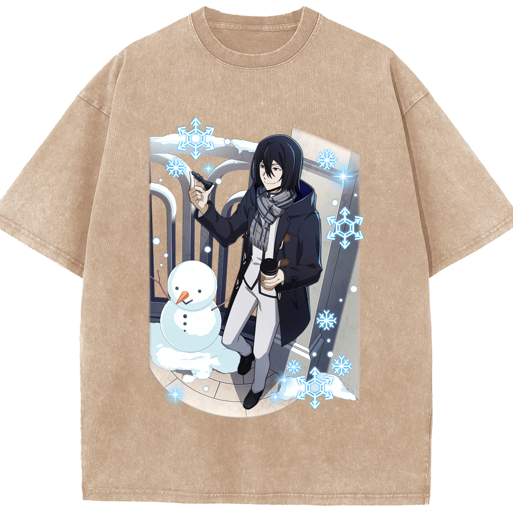 （画像用） 文豪ストレイドッグス Bungo Stray Dogs 綿100% ヴィンテージ風 半袖Tシャツ（フロントプリント）