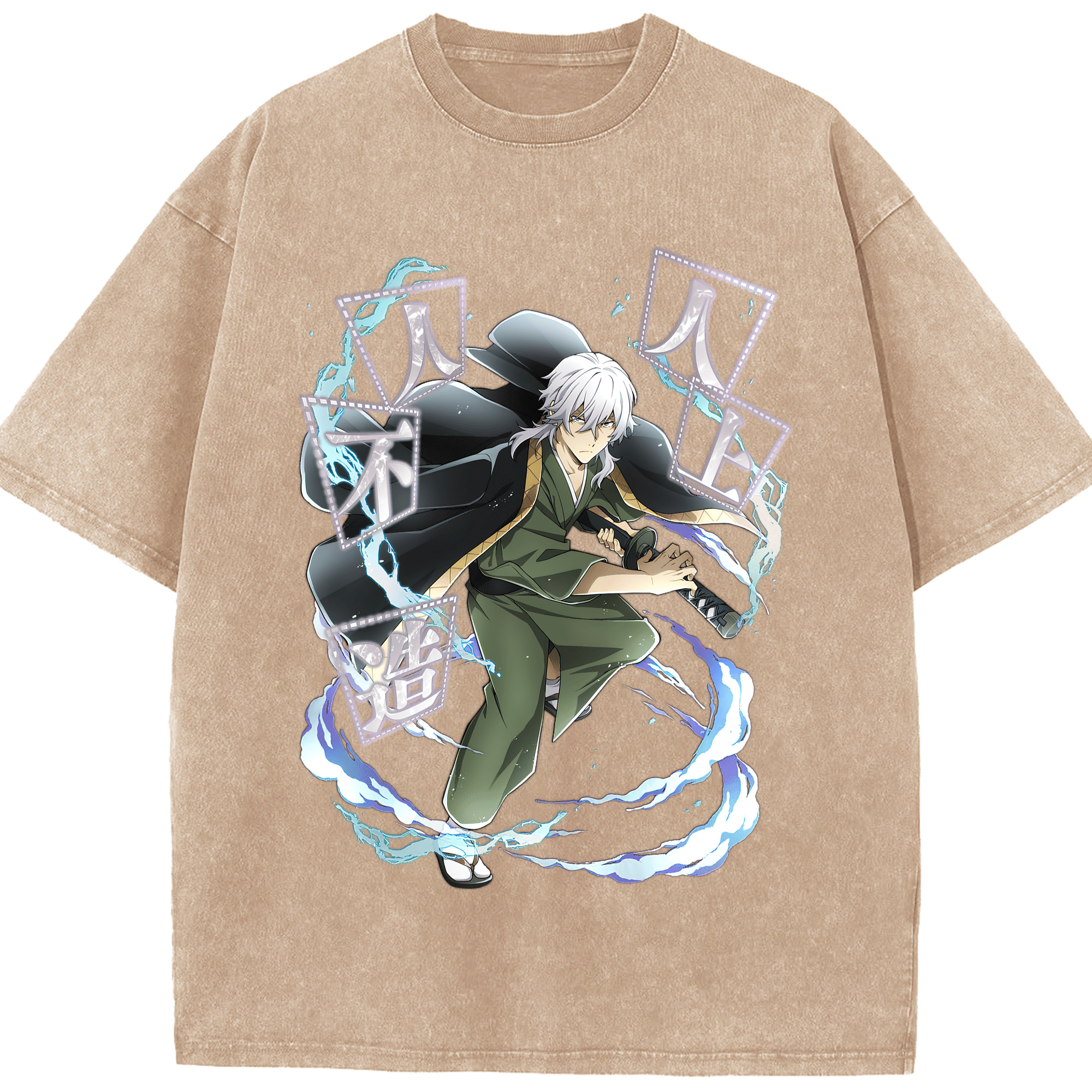 （画像用） 文豪ストレイドッグス Bungo Stray Dogs 綿100% ヴィンテージ風 半袖Tシャツ（フロントプリント）