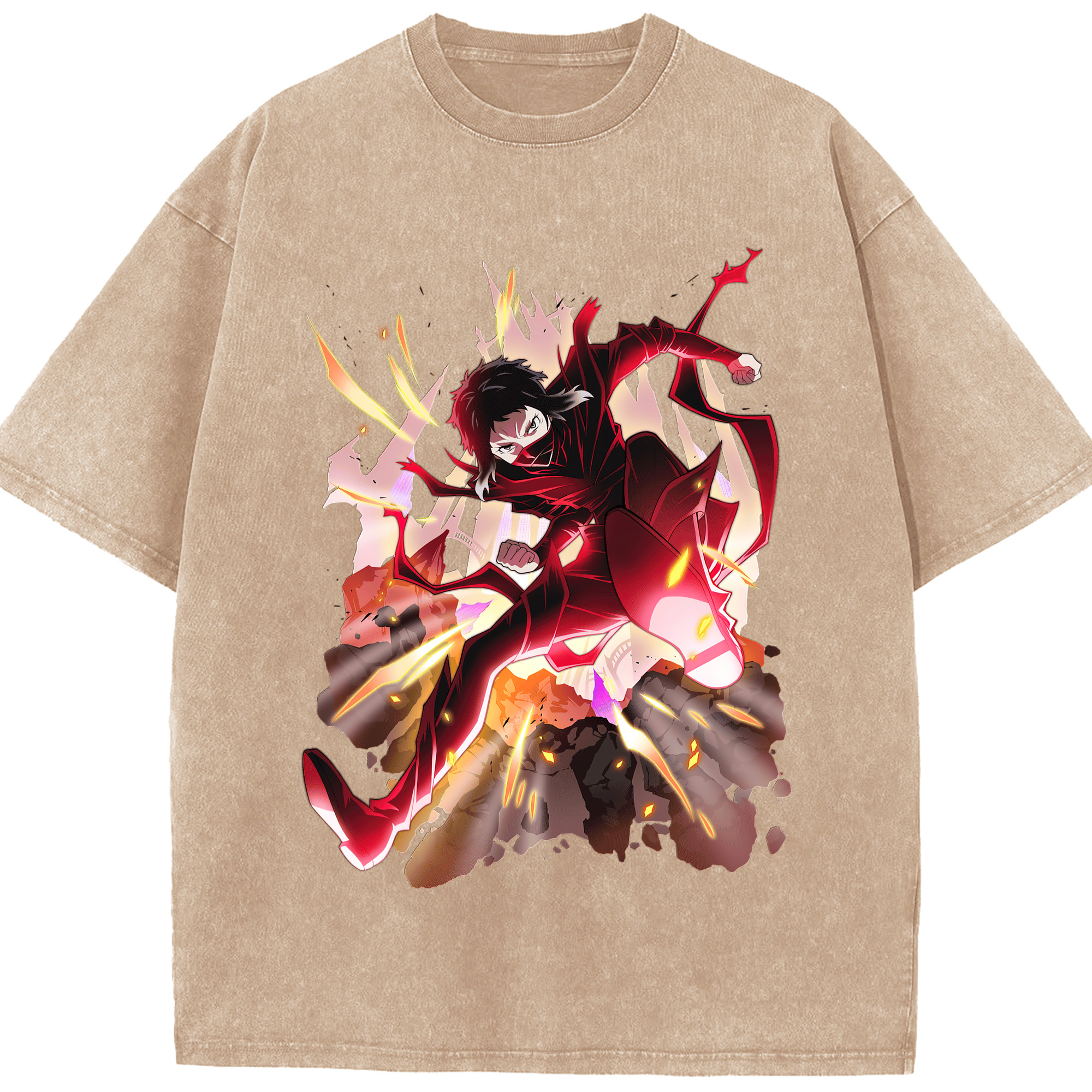 （画像用） 文豪ストレイドッグス Bungo Stray Dogs 綿100% ヴィンテージ風 半袖Tシャツ（フロントプリント）