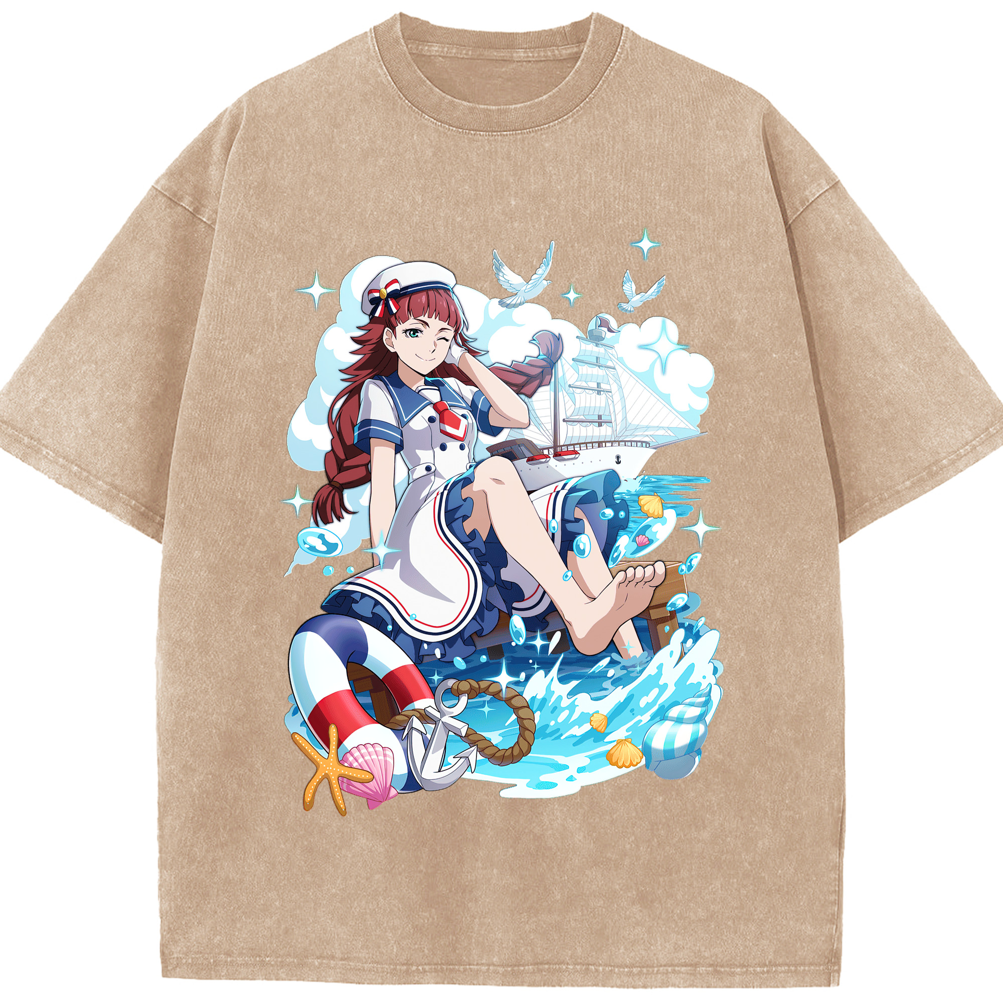 （画像用） 文豪ストレイドッグス Bungo Stray Dogs 綿100% ヴィンテージ風 半袖Tシャツ（フロントプリント）