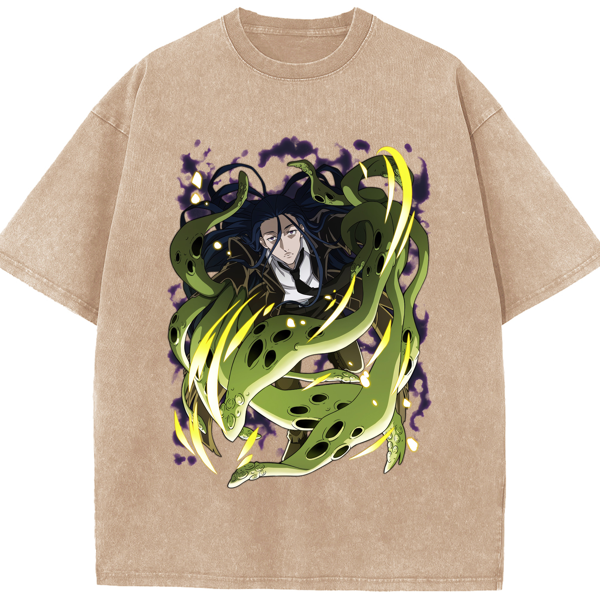 （画像用） 文豪ストレイドッグス Bungo Stray Dogs 綿100% ヴィンテージ風 半袖Tシャツ（フロントプリント）