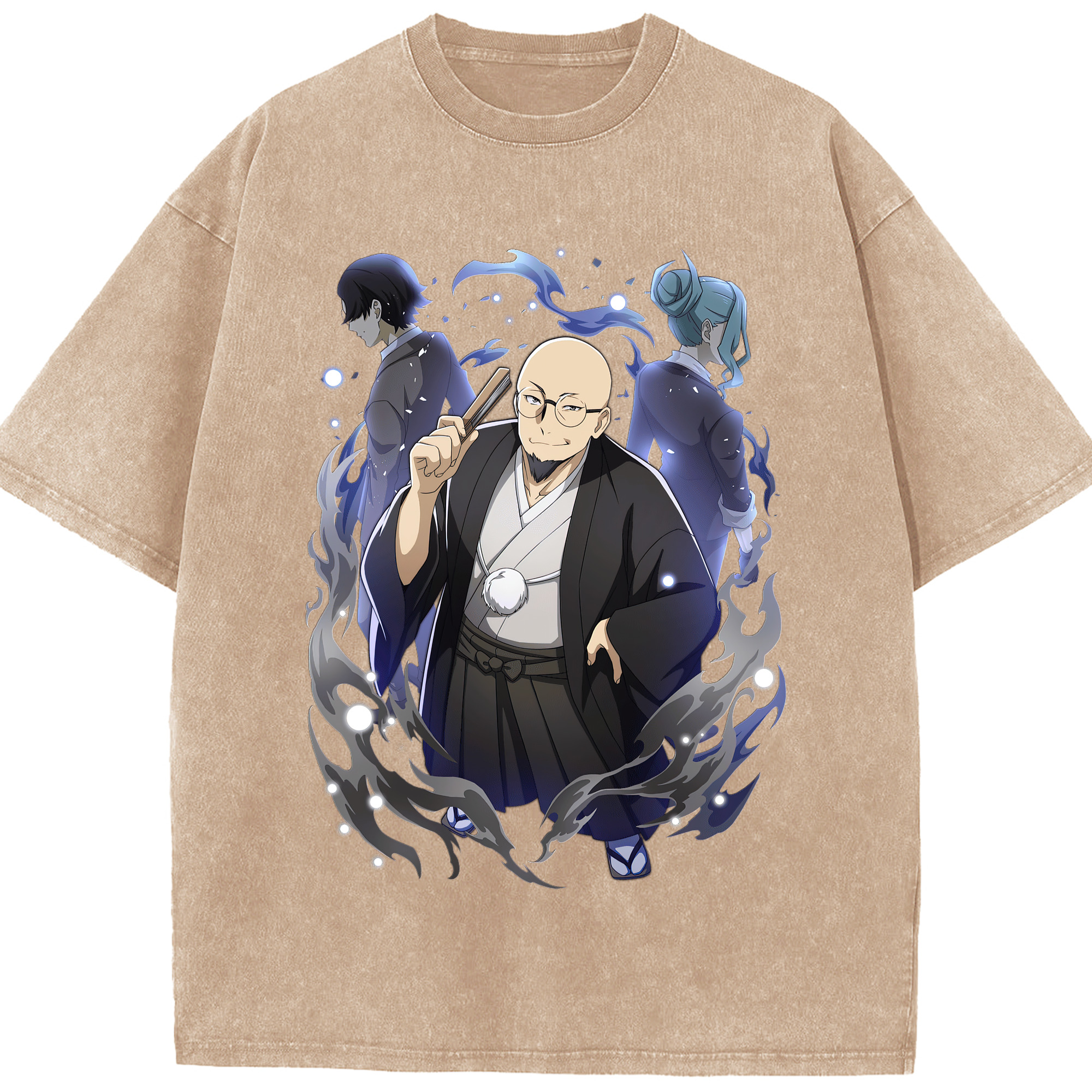 （画像用） 文豪ストレイドッグス Bungo Stray Dogs 綿100% ヴィンテージ風 半袖Tシャツ（フロントプリント）