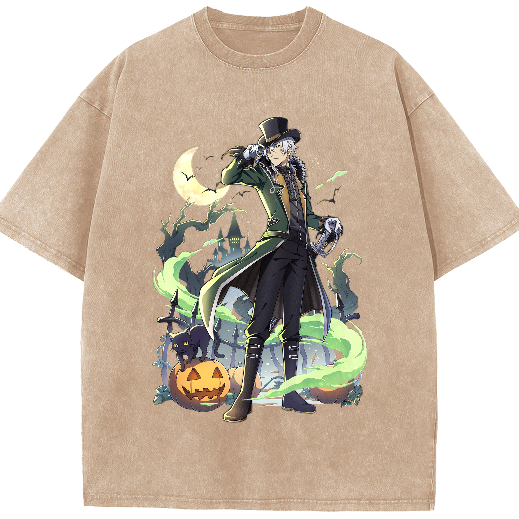 （画像用） 文豪ストレイドッグス Bungo Stray Dogs 綿100% ヴィンテージ風 半袖Tシャツ（フロントプリント）