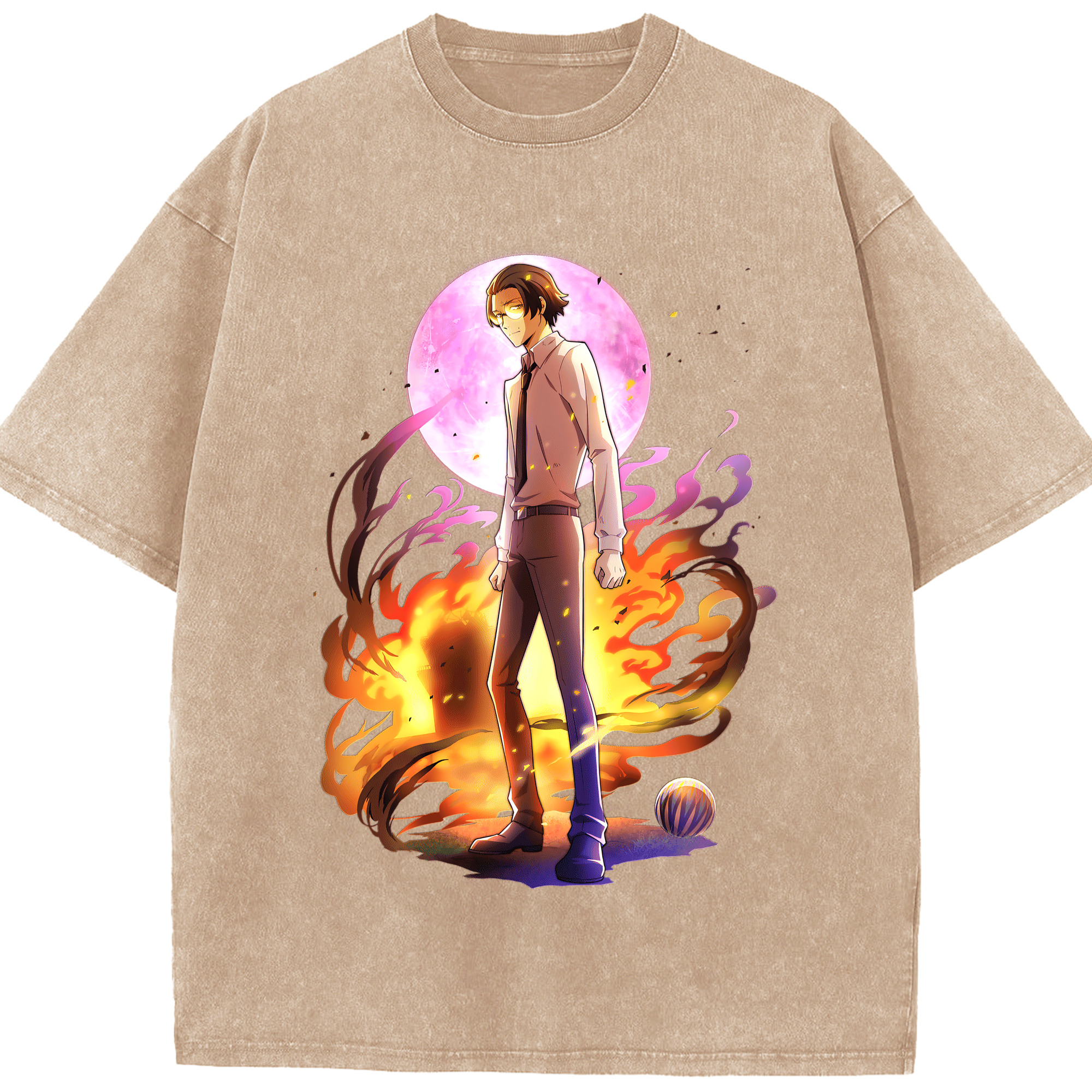 （画像用） 文豪ストレイドッグス Bungo Stray Dogs 綿100% ヴィンテージ風 半袖Tシャツ（フロントプリント）
