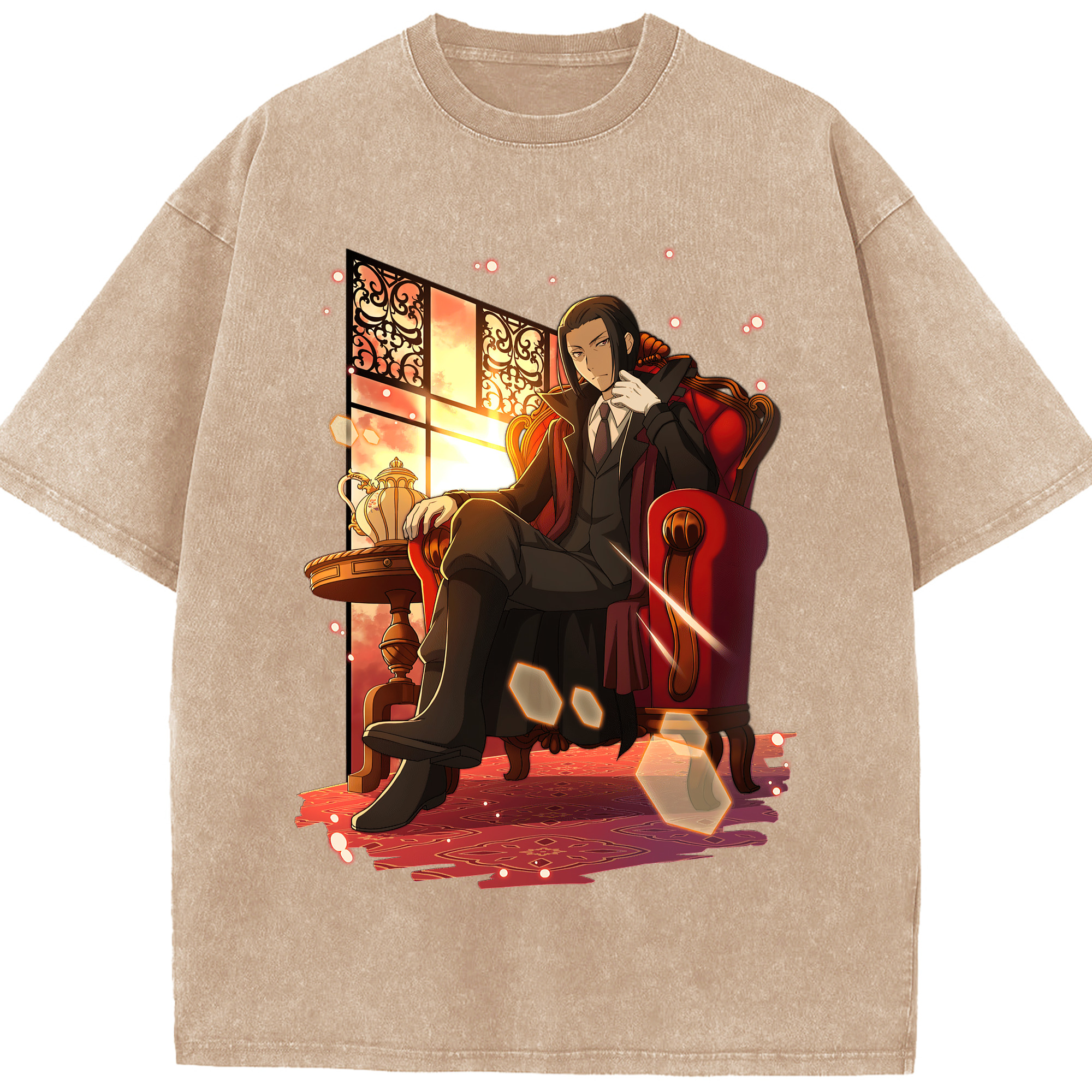 （画像用） 文豪ストレイドッグス Bungo Stray Dogs 綿100% ヴィンテージ風 半袖Tシャツ（フロントプリント）