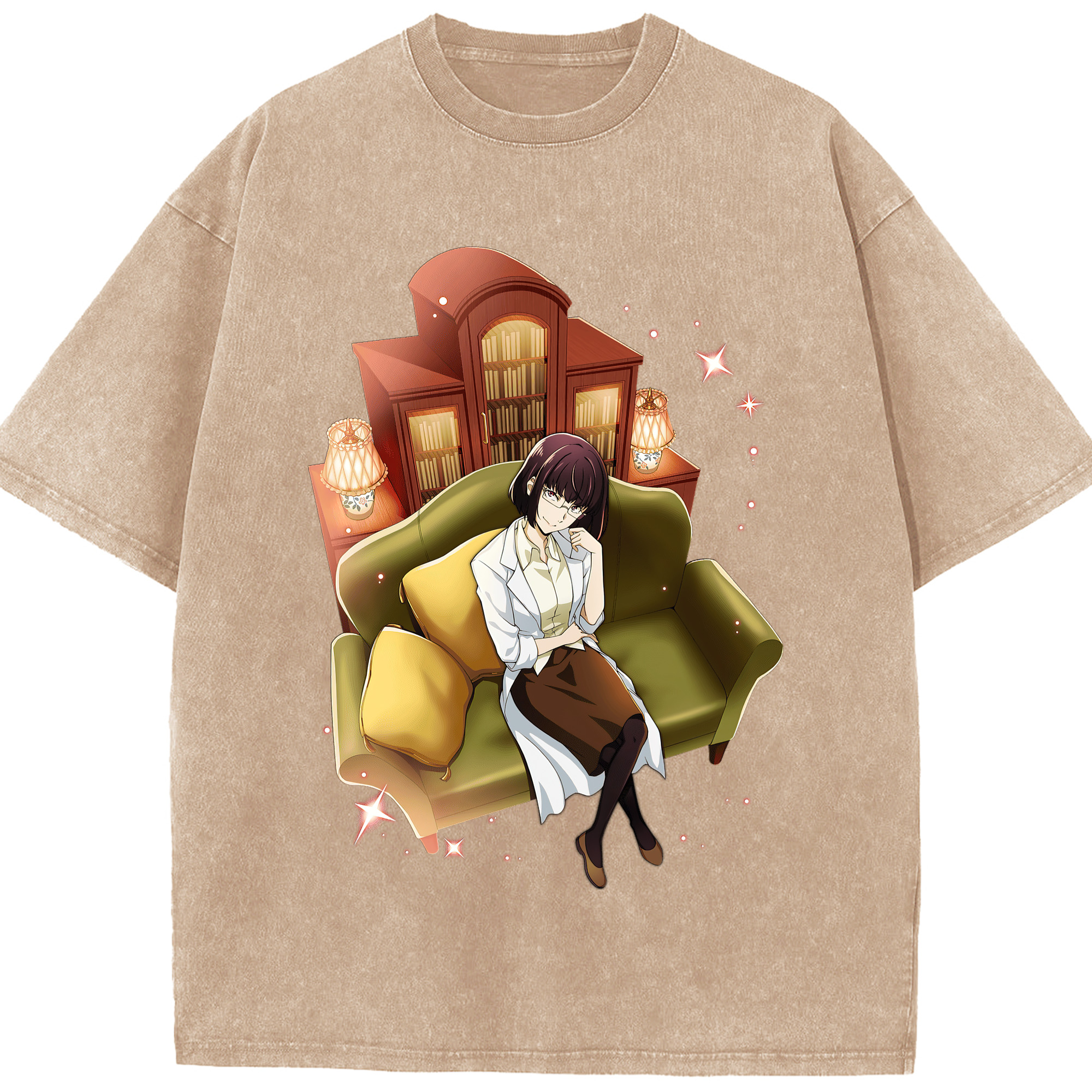 （画像用） 文豪ストレイドッグス Bungo Stray Dogs 綿100% ヴィンテージ風 半袖Tシャツ（フロントプリント）