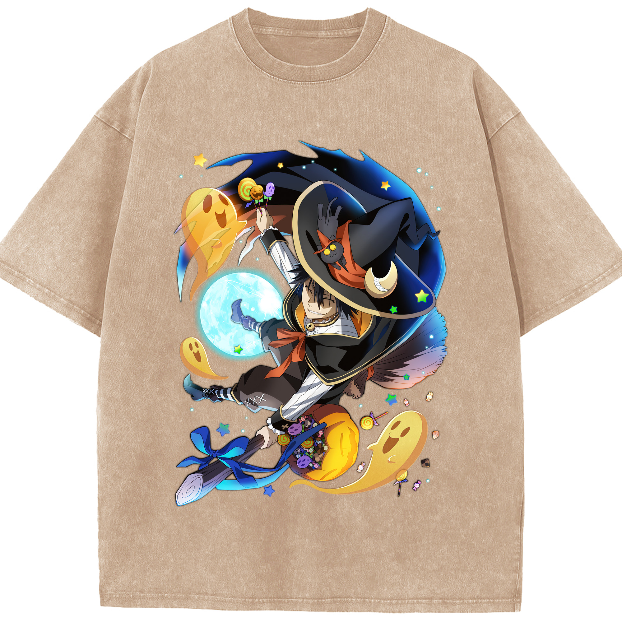 （画像用） 文豪ストレイドッグス Bungo Stray Dogs 綿100% ヴィンテージ風 半袖Tシャツ（フロントプリント）