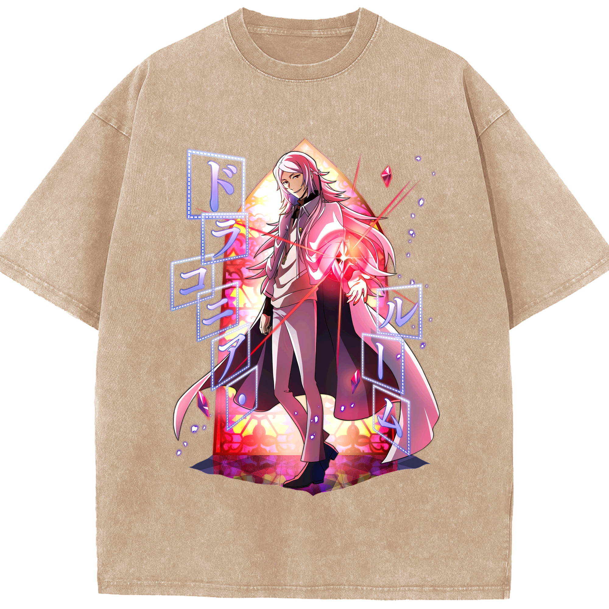（画像用） 文豪ストレイドッグス Bungo Stray Dogs 綿100% ヴィンテージ風 半袖Tシャツ（フロントプリント）