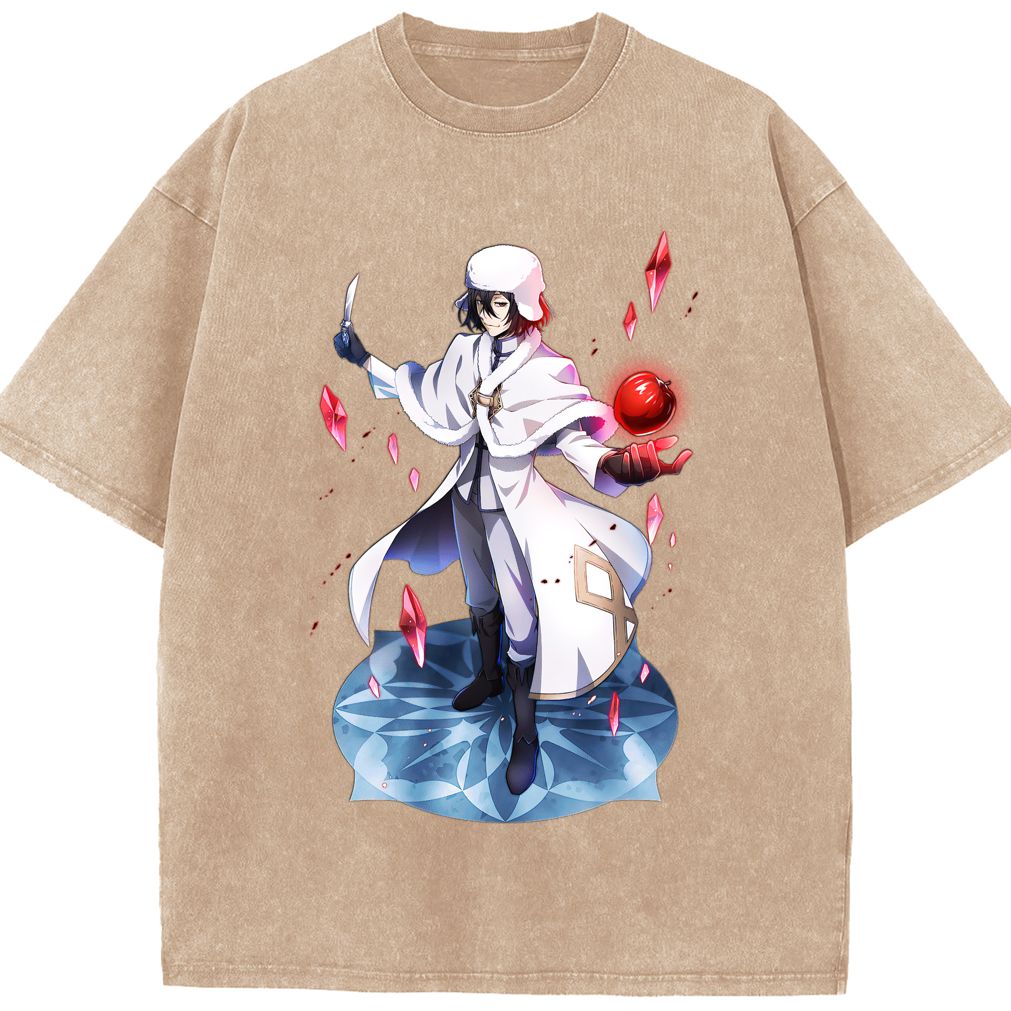 （画像用） 文豪ストレイドッグス Bungo Stray Dogs 綿100% ヴィンテージ風 半袖Tシャツ（フロントプリント）