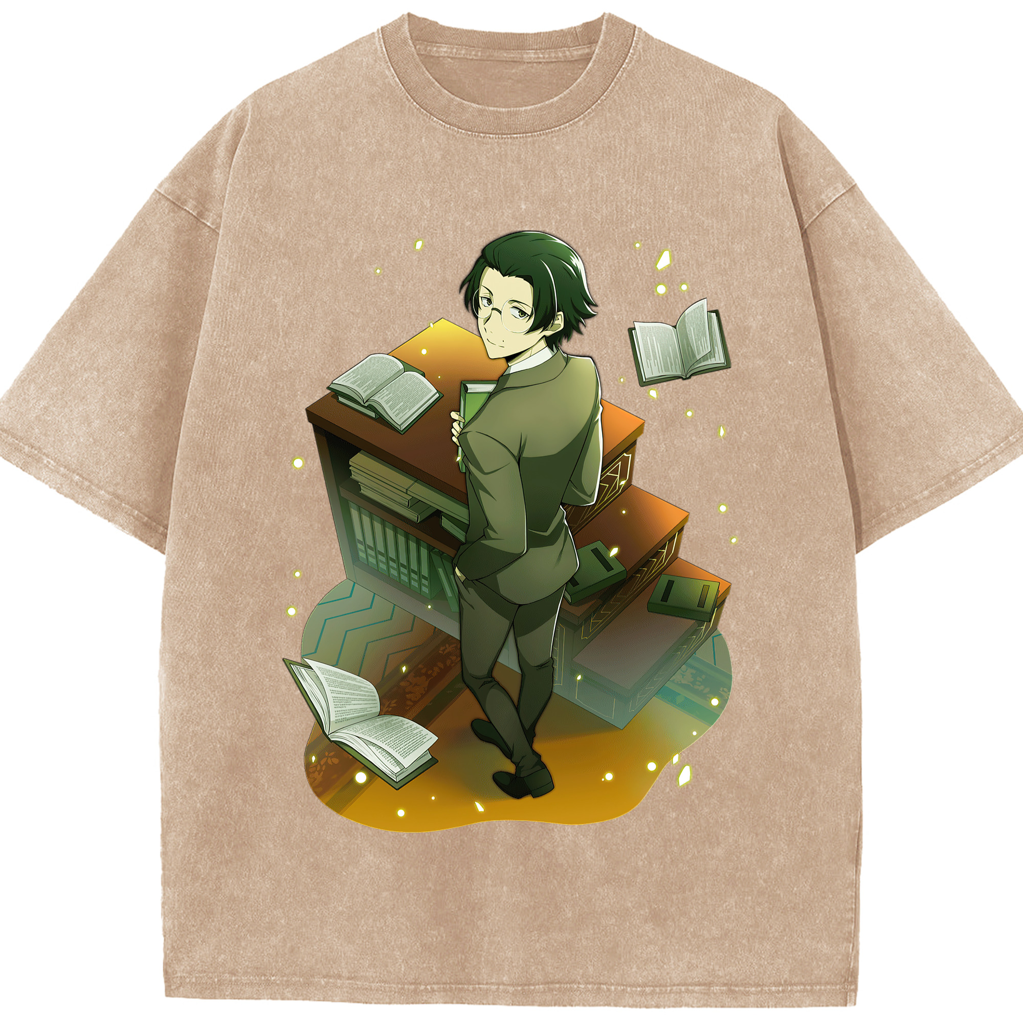 （画像用） 文豪ストレイドッグス Bungo Stray Dogs 綿100% ヴィンテージ風 半袖Tシャツ（フロントプリント）