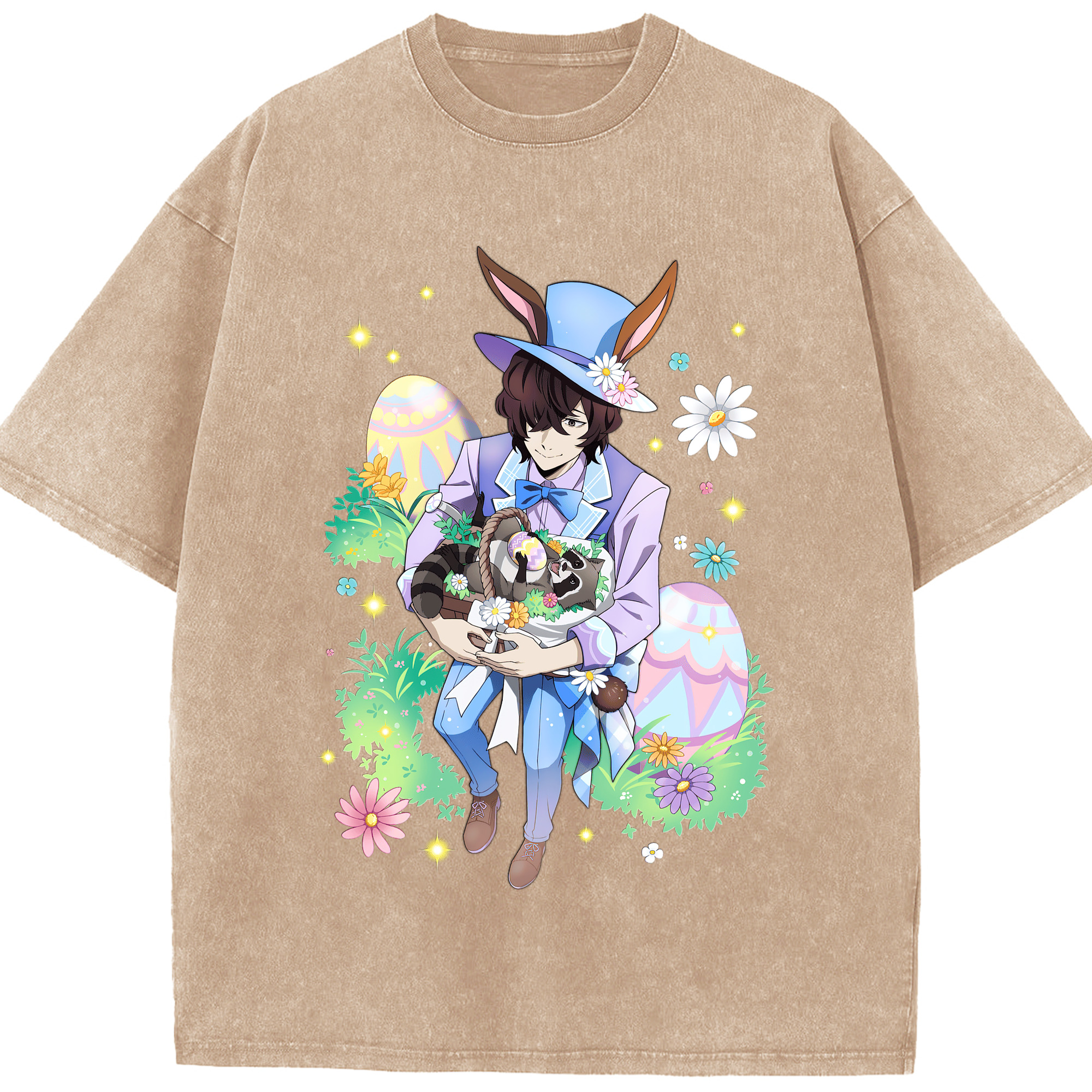 （画像用） 文豪ストレイドッグス Bungo Stray Dogs 綿100% ヴィンテージ風 半袖Tシャツ（フロントプリント）