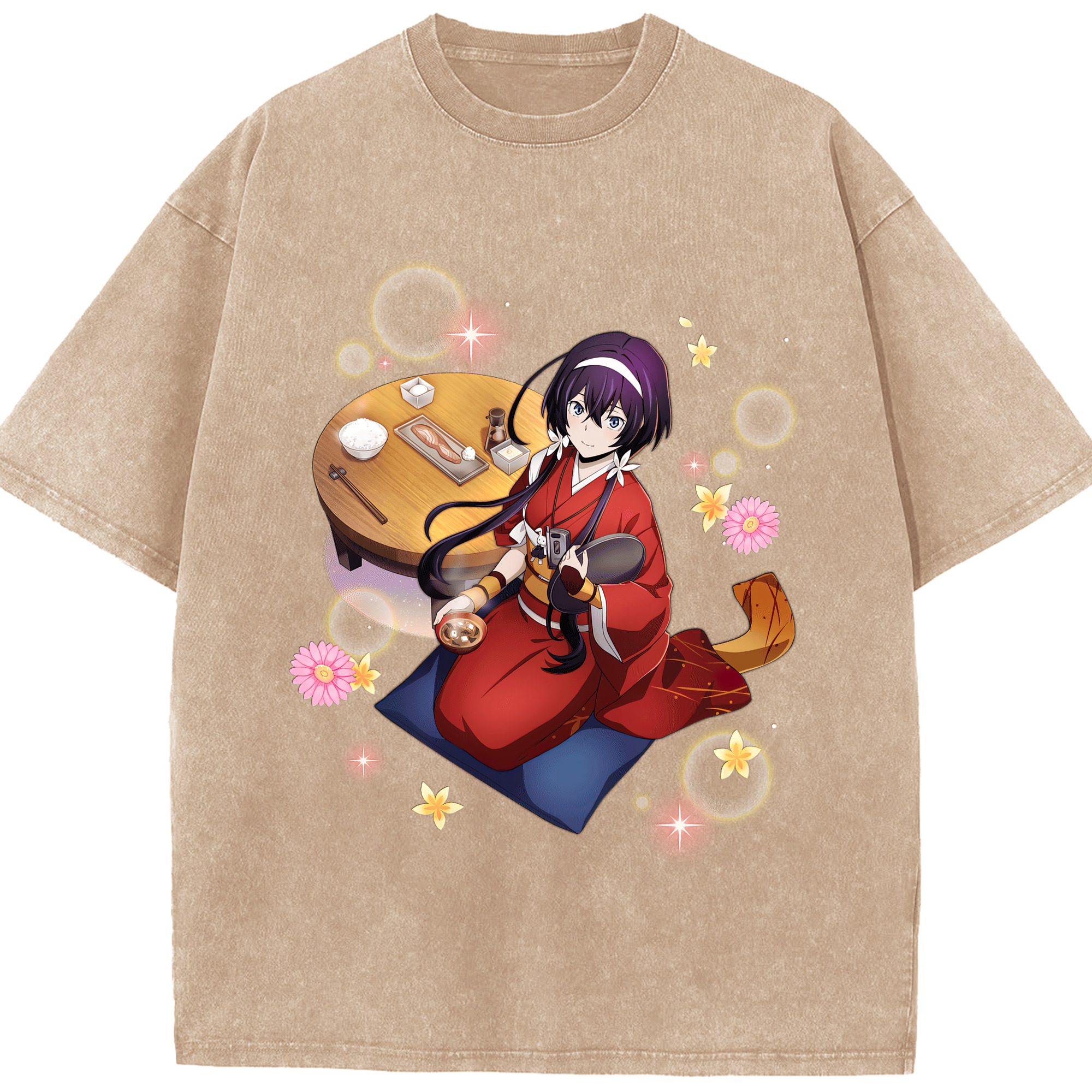 （画像用） 文豪ストレイドッグス Bungo Stray Dogs 綿100% ヴィンテージ風 半袖Tシャツ（フロントプリント）