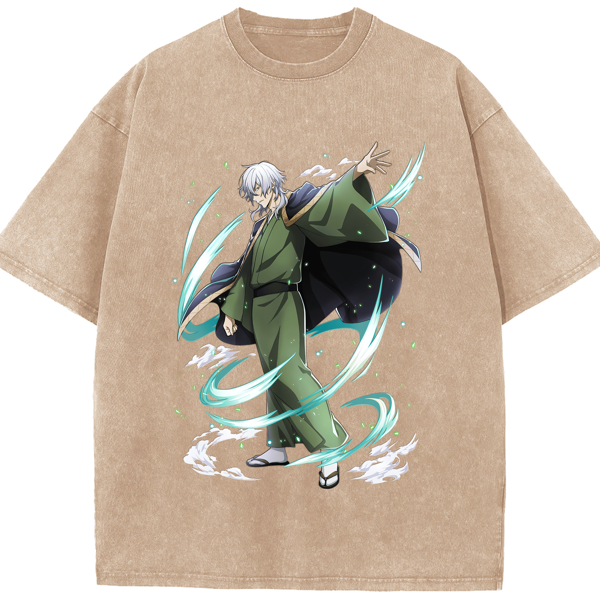 （画像用） 文豪ストレイドッグス Bungo Stray Dogs 綿100% ヴィンテージ風 半袖Tシャツ（フロントプリント）