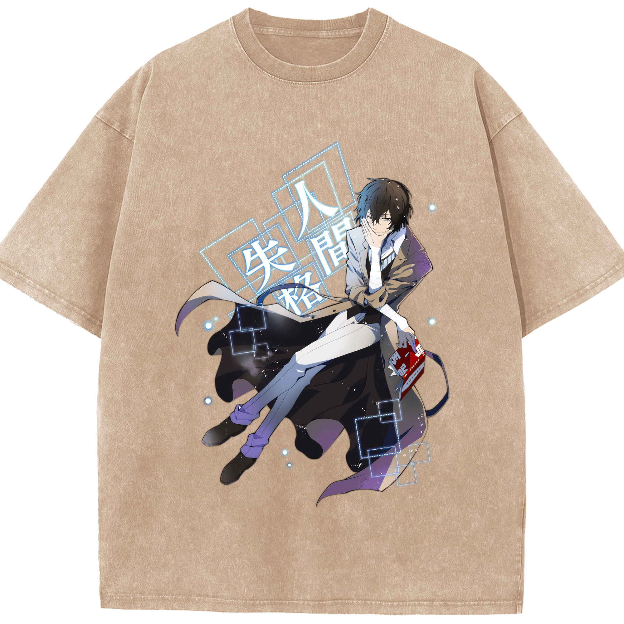 （画像用） 文豪ストレイドッグス Bungo Stray Dogs 綿100% ヴィンテージ風 半袖Tシャツ（フロントプリント）