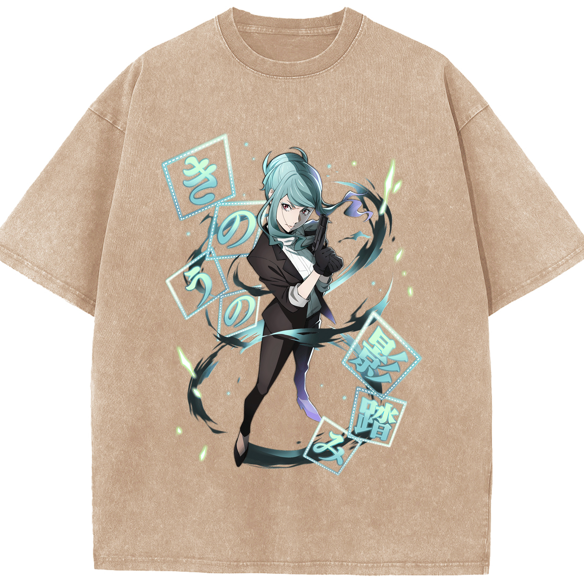 （画像用） 文豪ストレイドッグス Bungo Stray Dogs 綿100% ヴィンテージ風 半袖Tシャツ（フロントプリント）